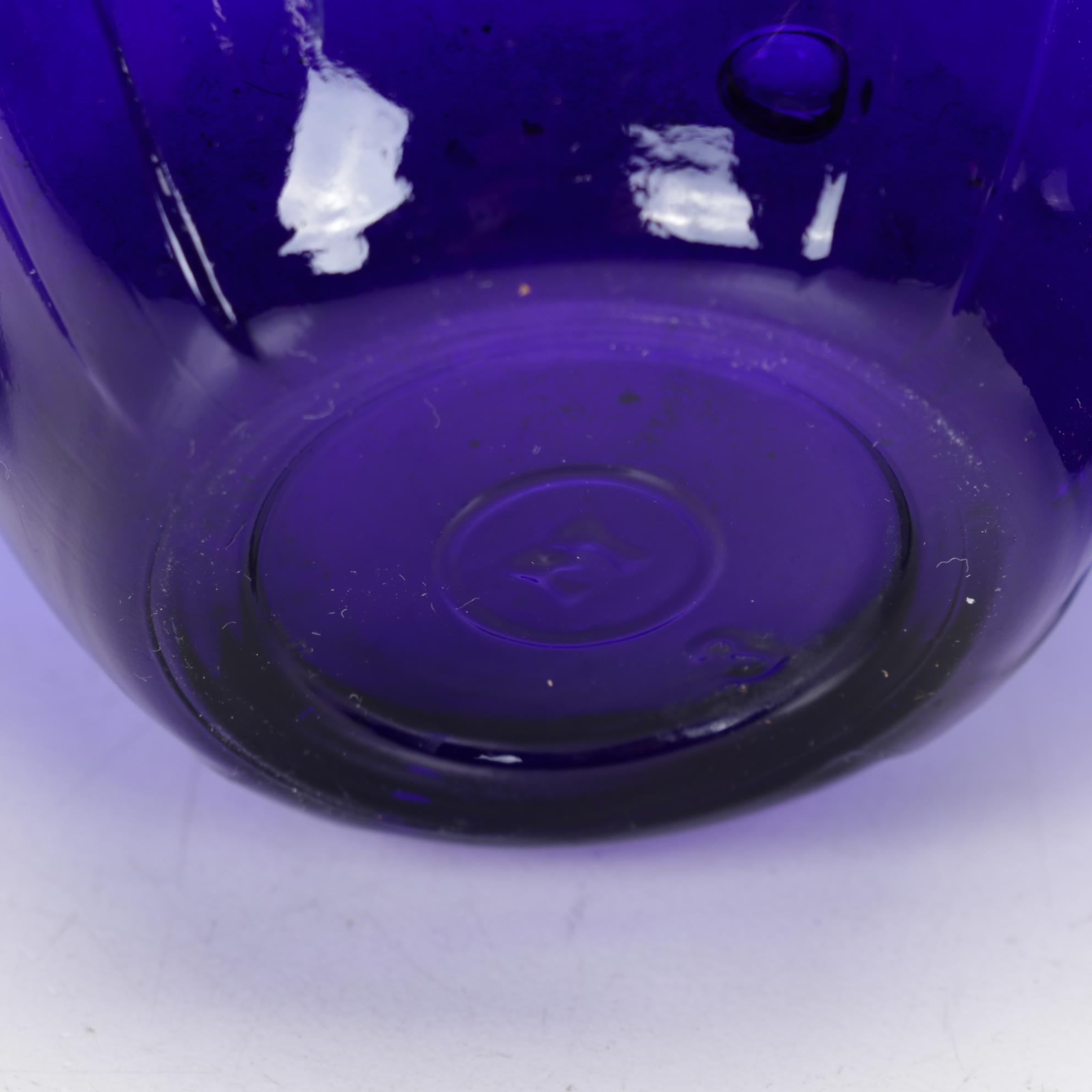 Princess House Hand Blown Vase, Hazel Atlas Vase Featured In Cobalt Glass Decor