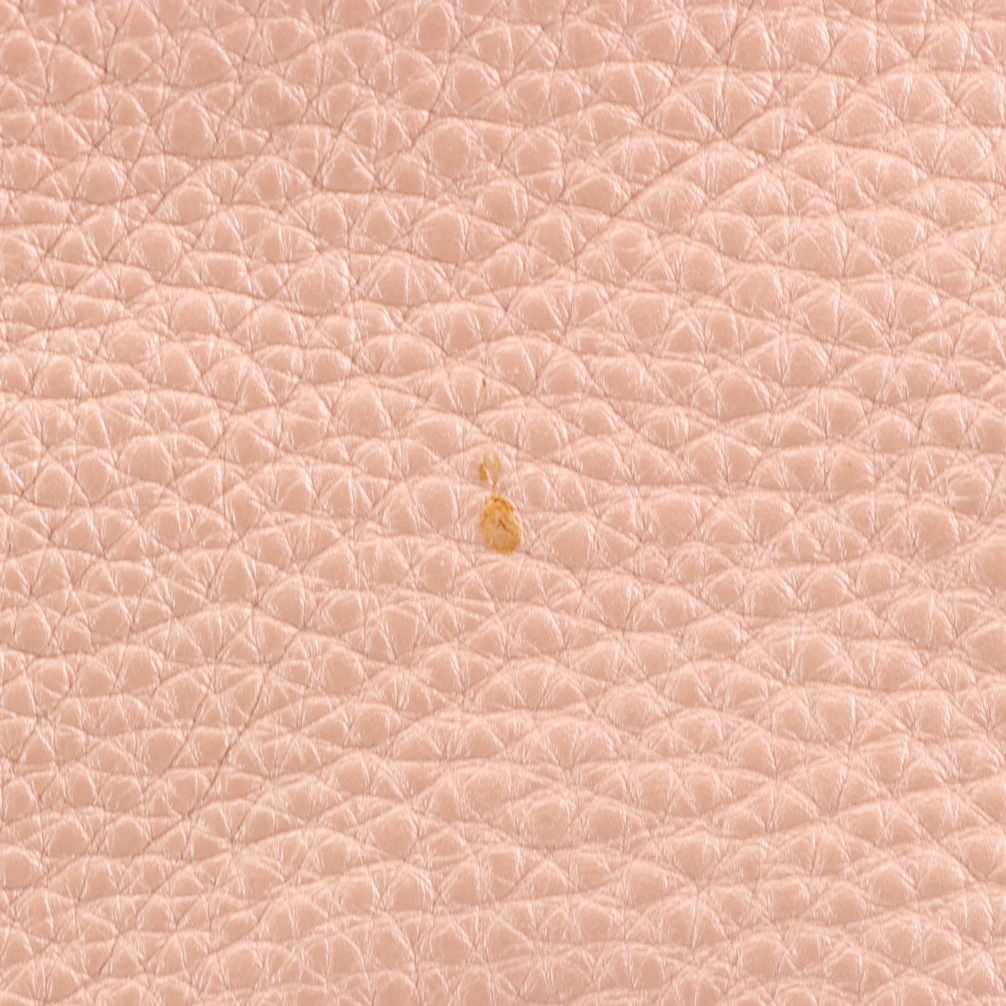 Fendi Selleria Grain Leather Tote Bag with Running Stitch Detailing