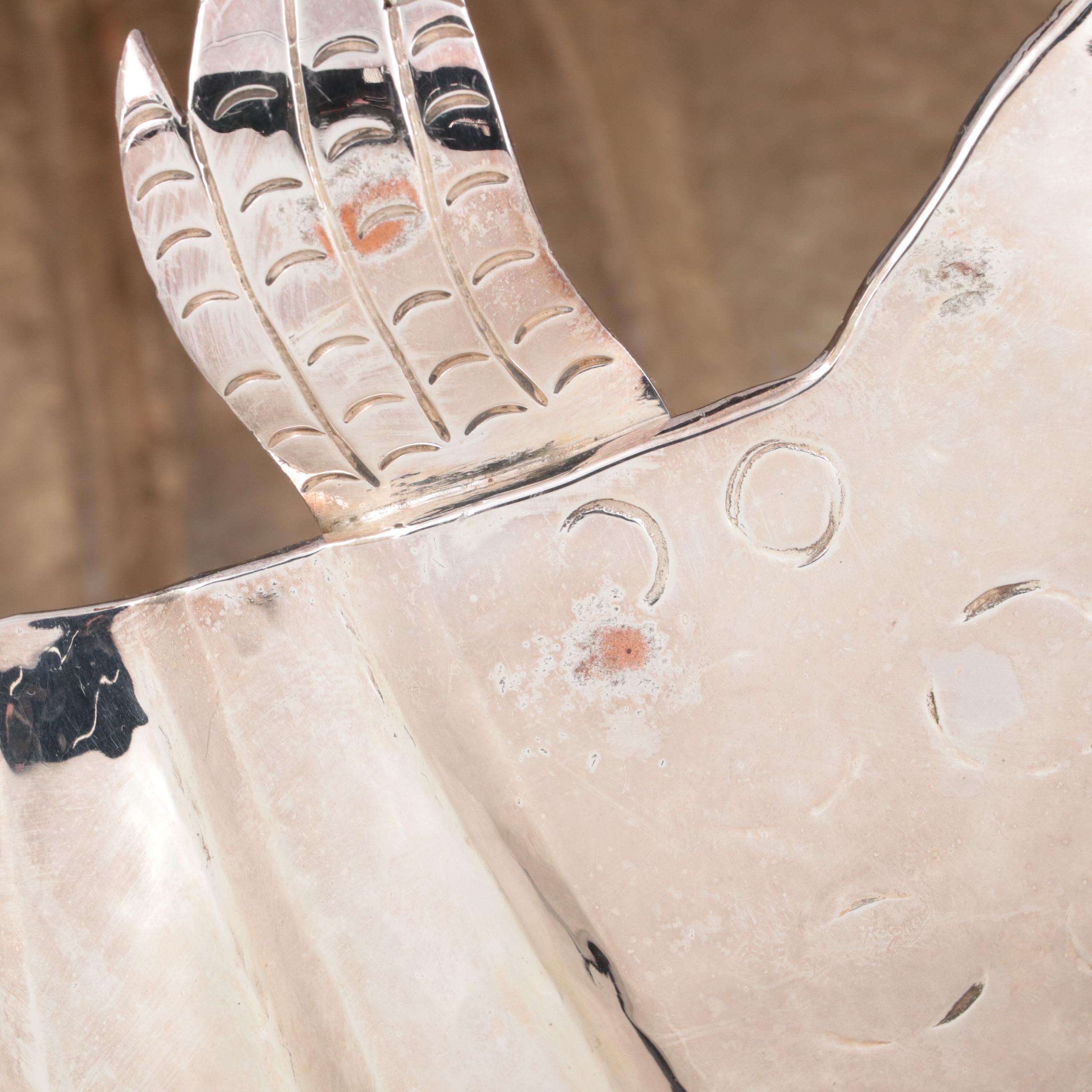 Los Castillo Silver Plate Armadillo Centerpiece Bowl