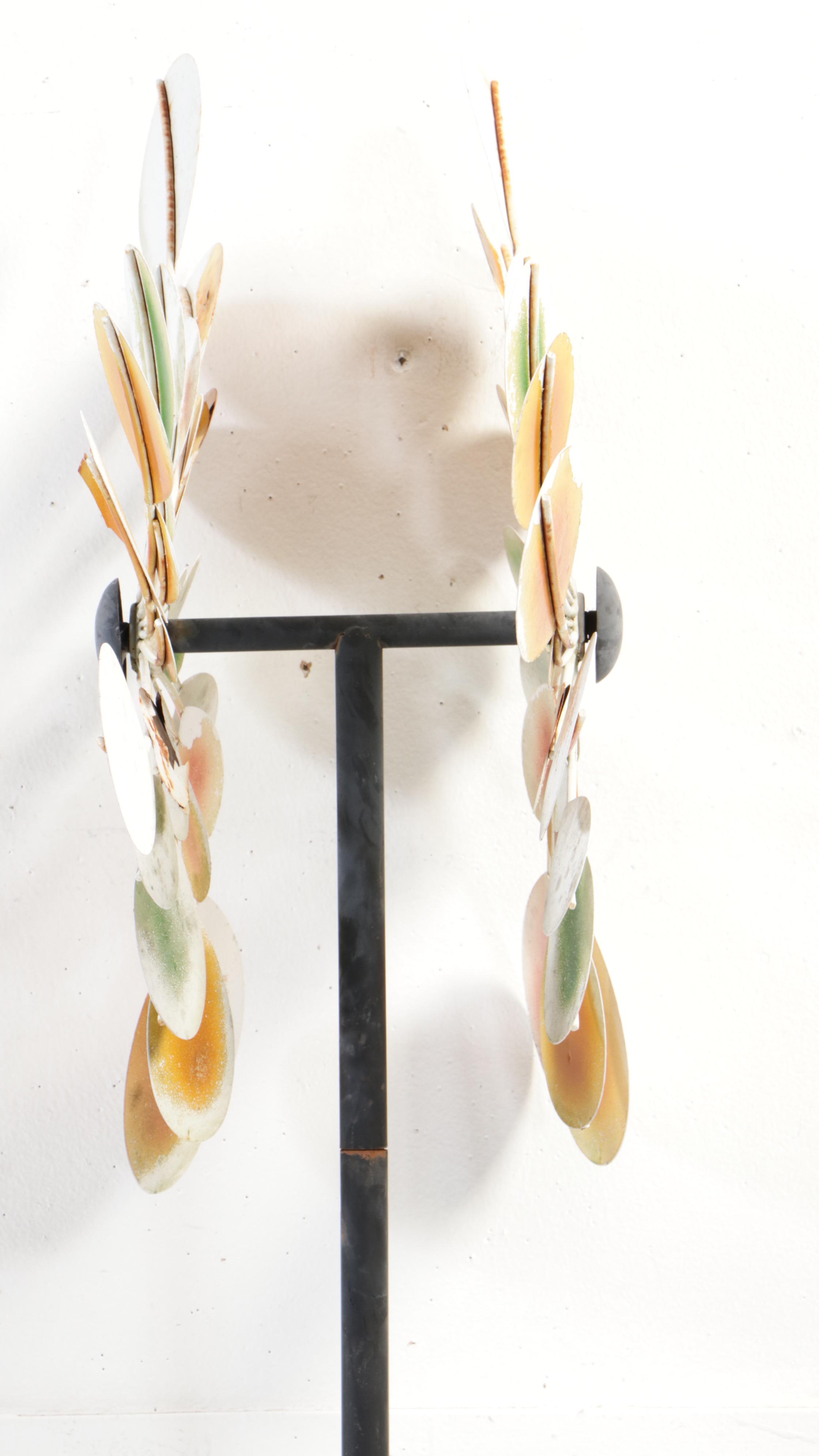 Paint-Decorated Metal Garden Pinwheels