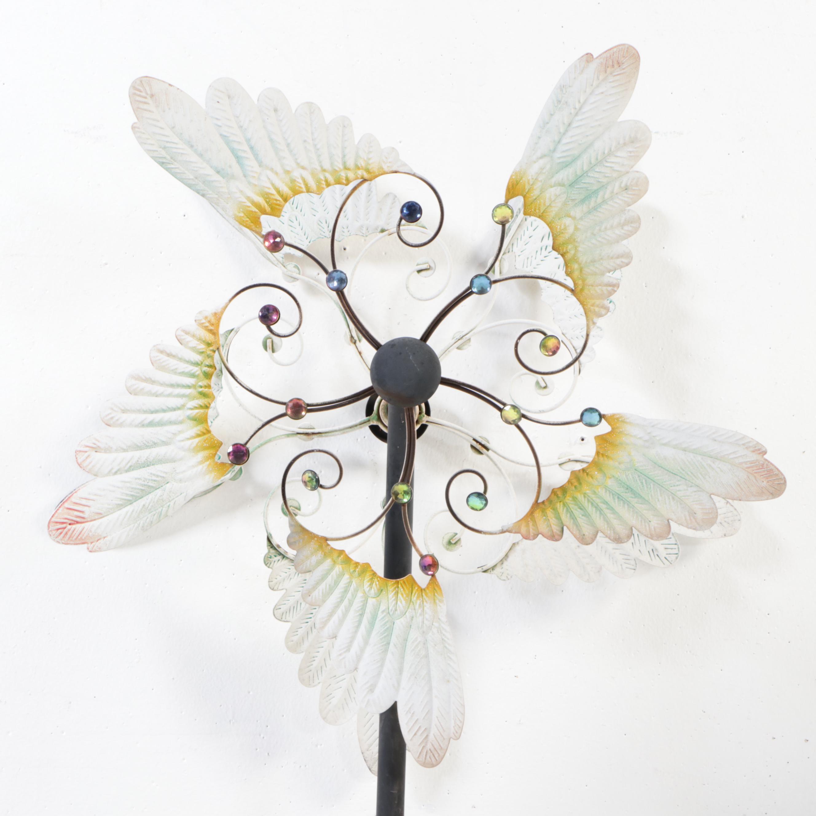 Paint-Decorated Metal Garden Pinwheels