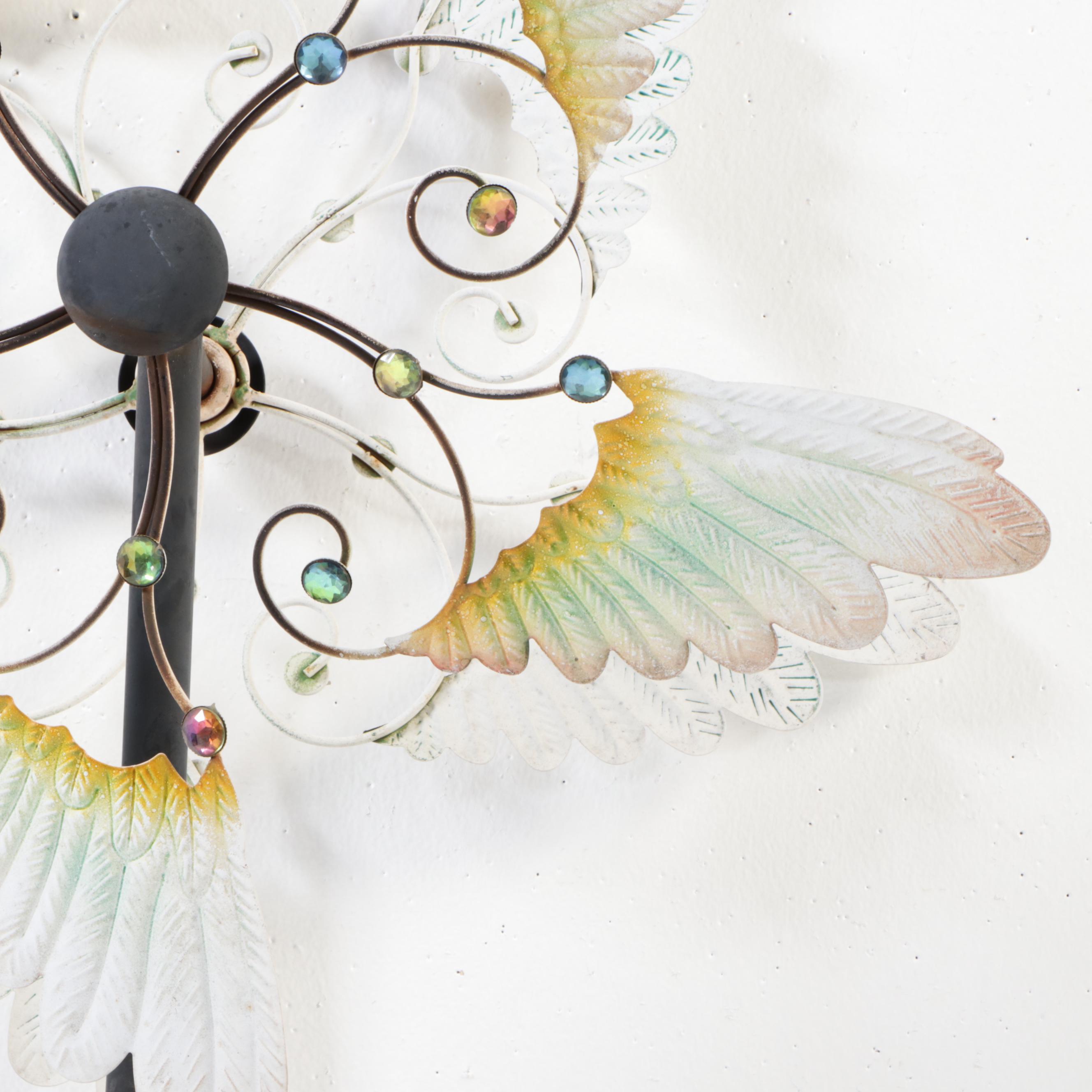 Paint-Decorated Metal Garden Pinwheels