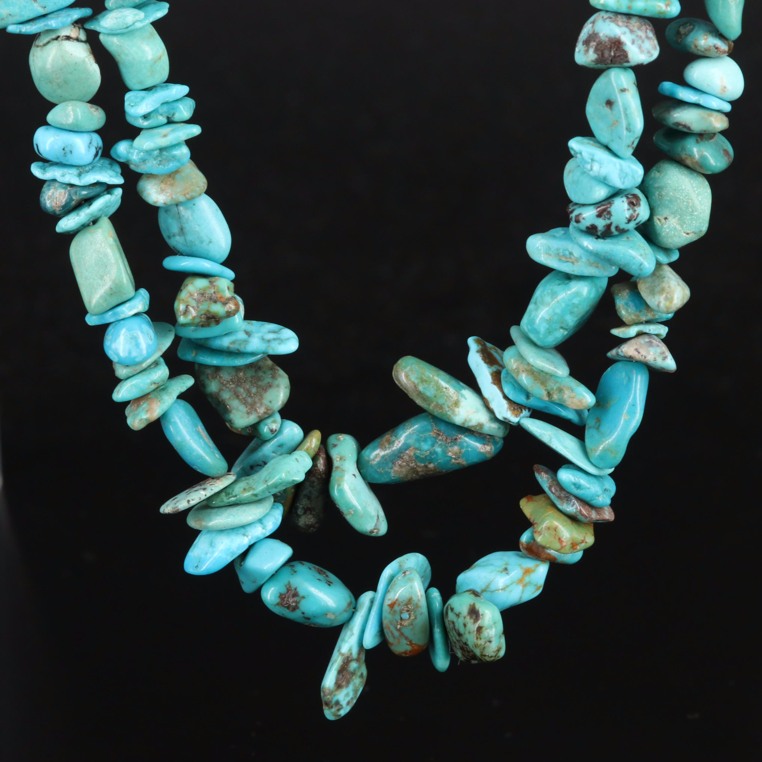 Desert Rose Trading Sterling Turquoise Necklace