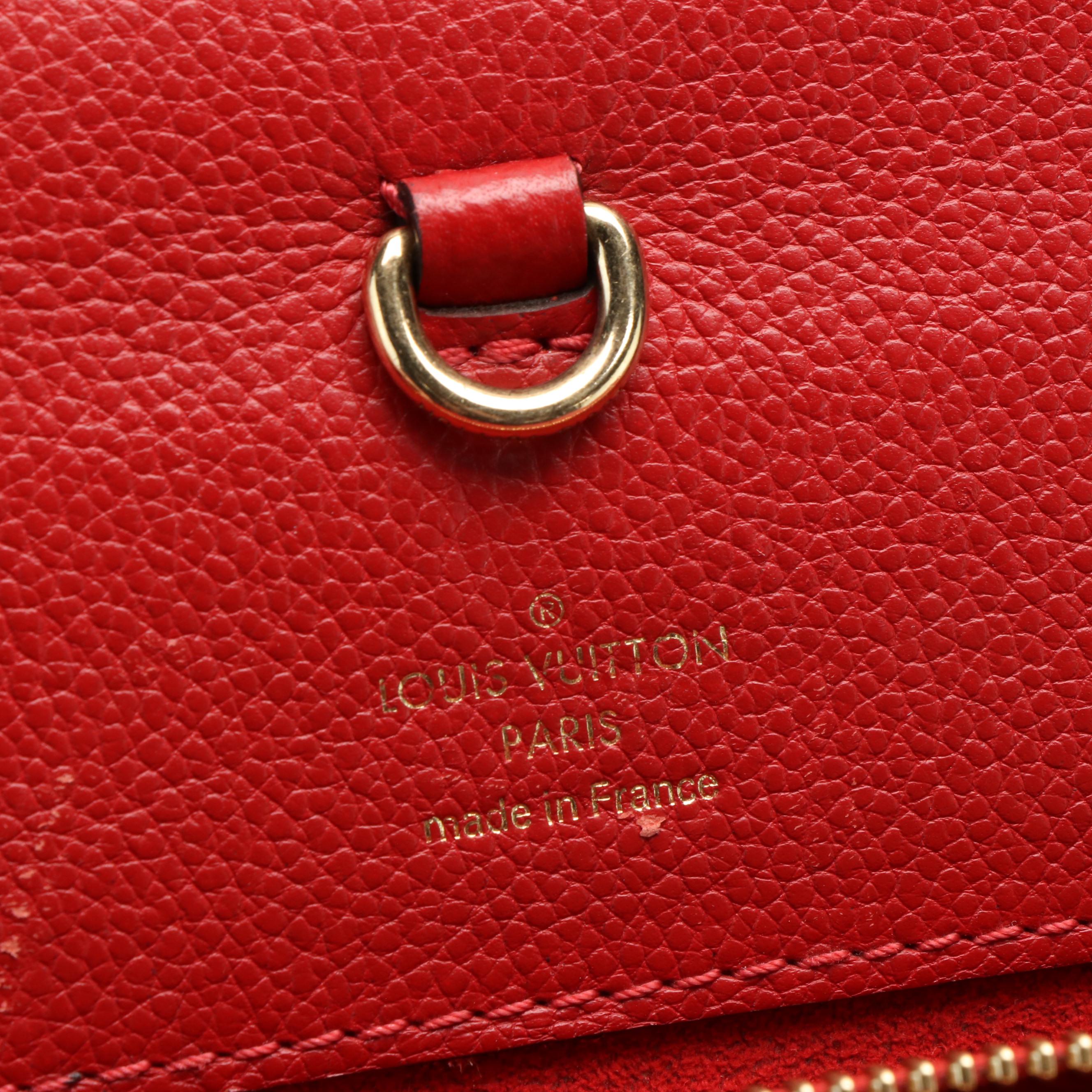 Louis Vuitton Venus Shoulder Bag in Cerise Leather and Monogram Canvas