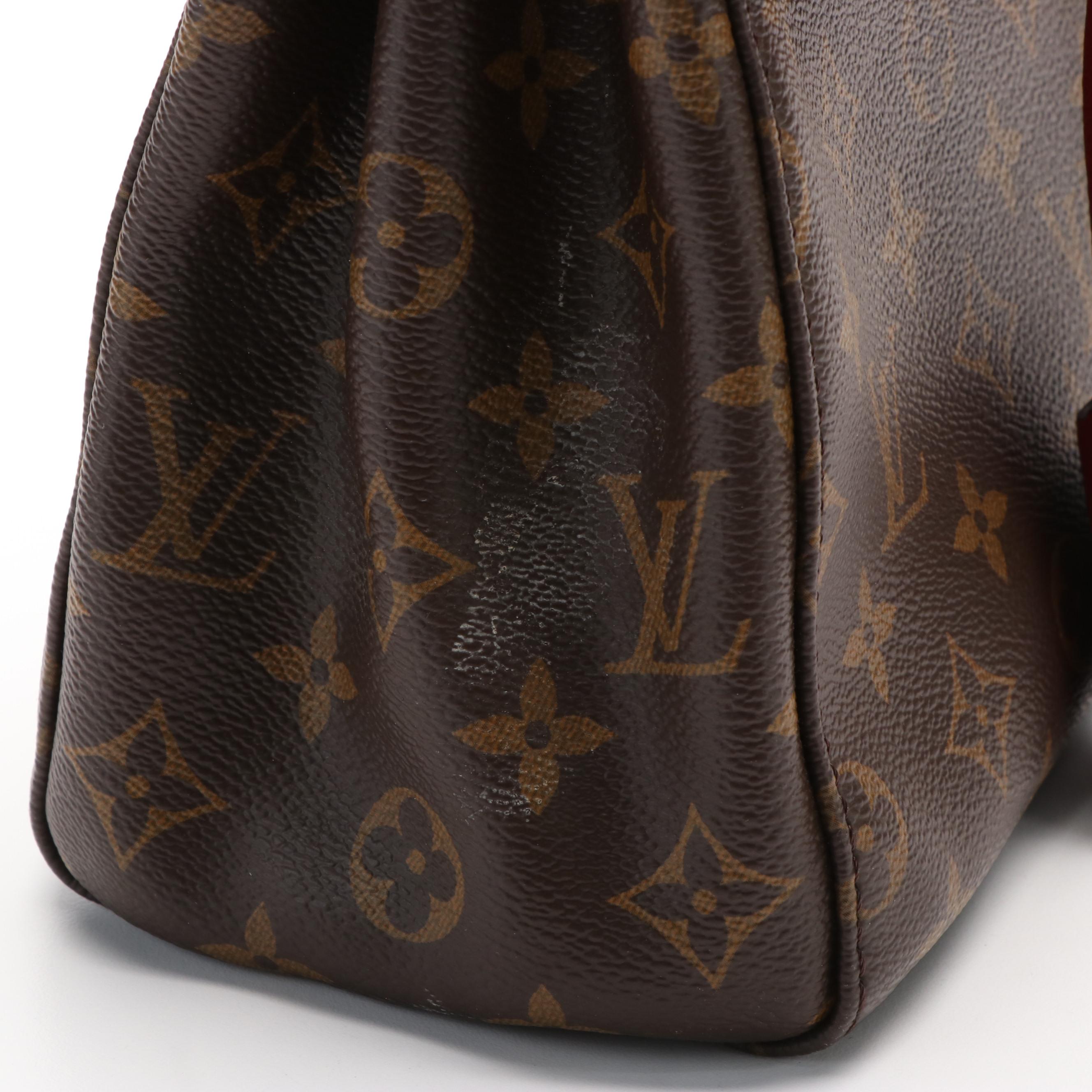 Louis Vuitton Venus Shoulder Bag in Cerise Leather and Monogram Canvas