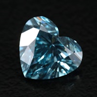 Loose 1.59 CT Fancy Blue Diamond
