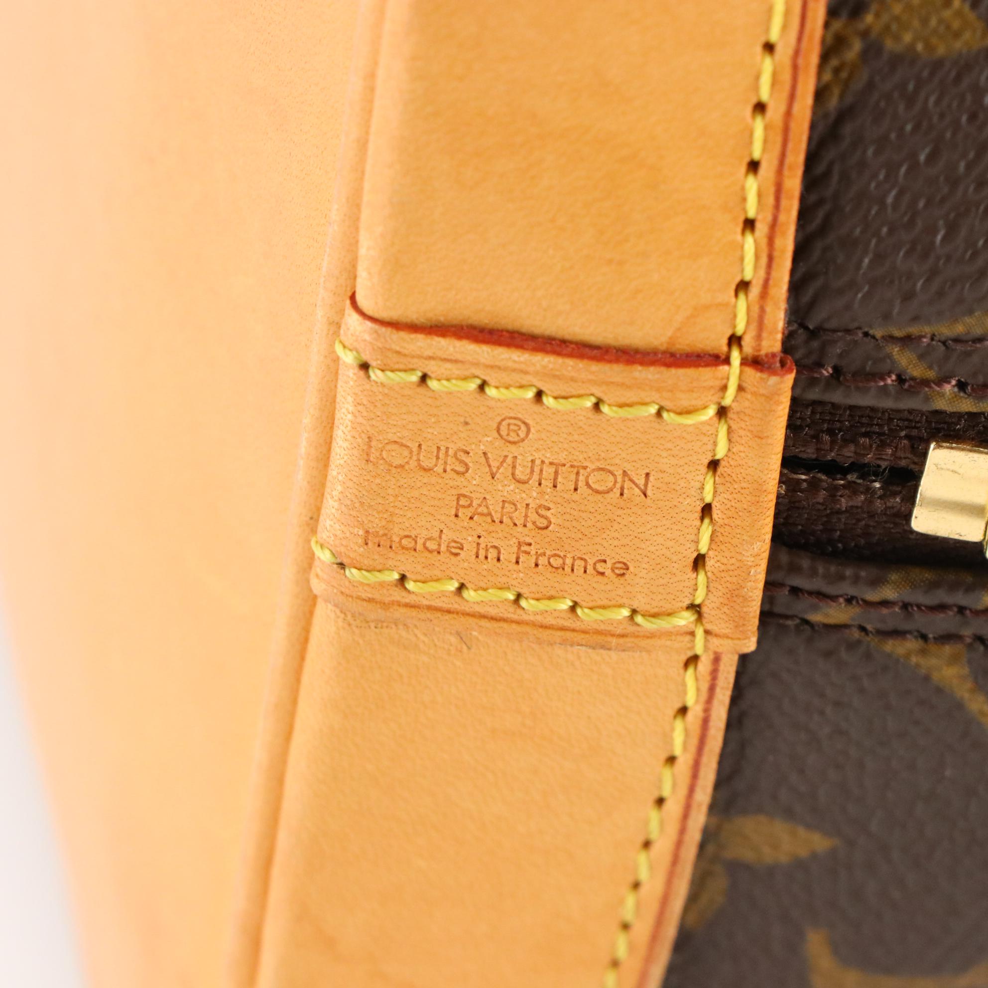 Louis Vuitton Alma PM in Monogram Canvas and Vachetta Leather