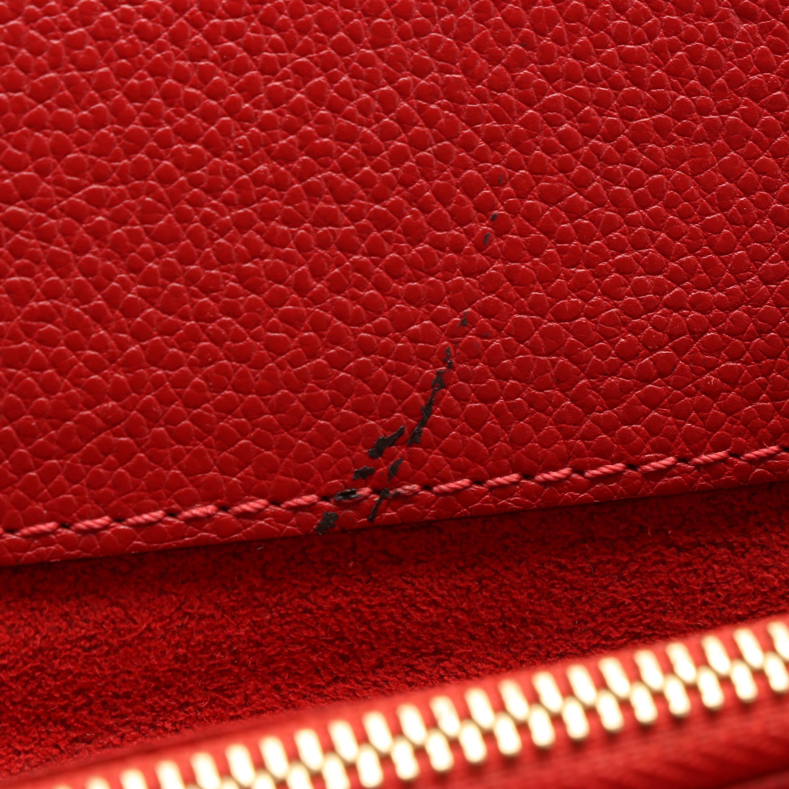 Louis Vuitton Venus Shoulder Bag in Cerise Leather and Monogram Canvas