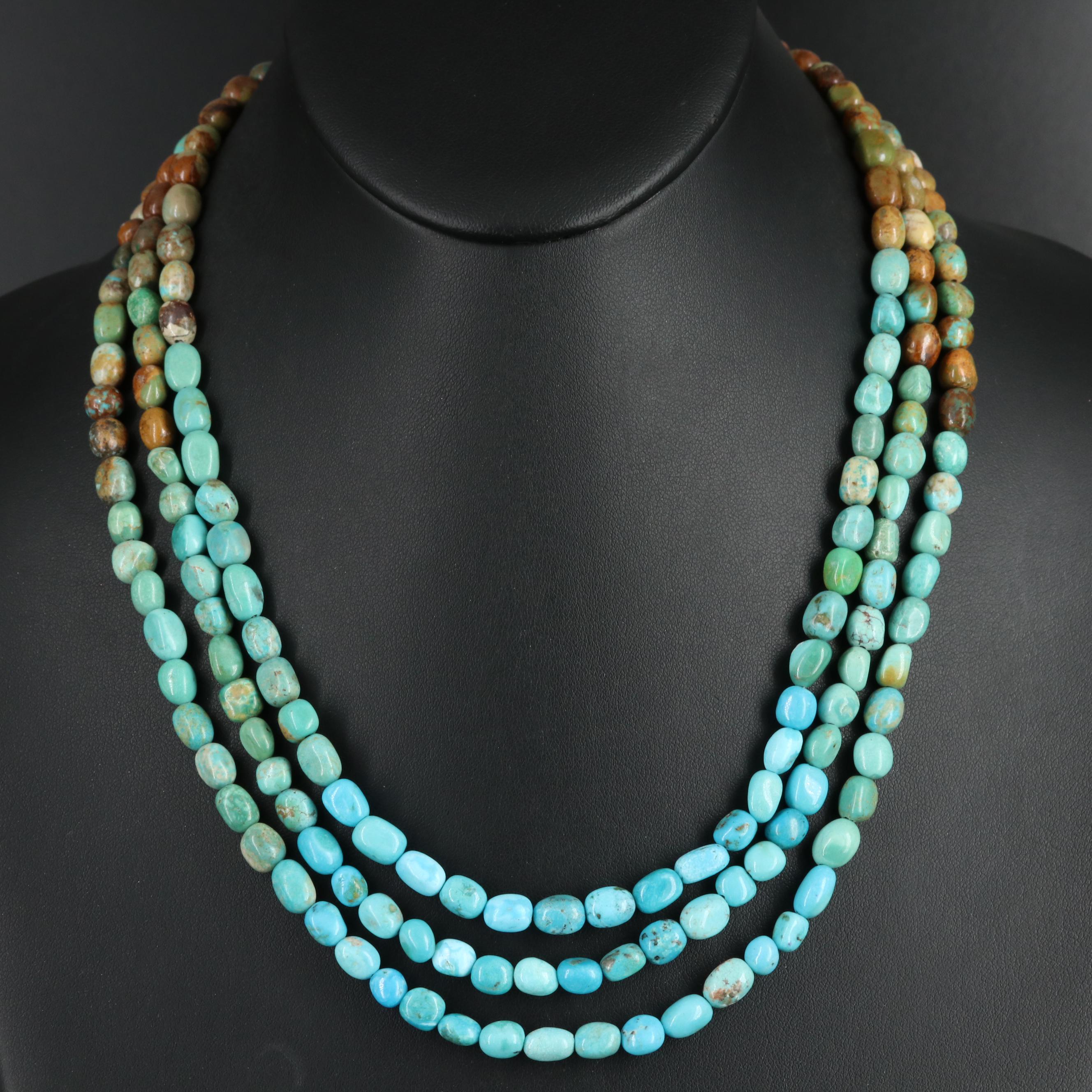 Desert Rose Trading Sterling Tiered Necklace