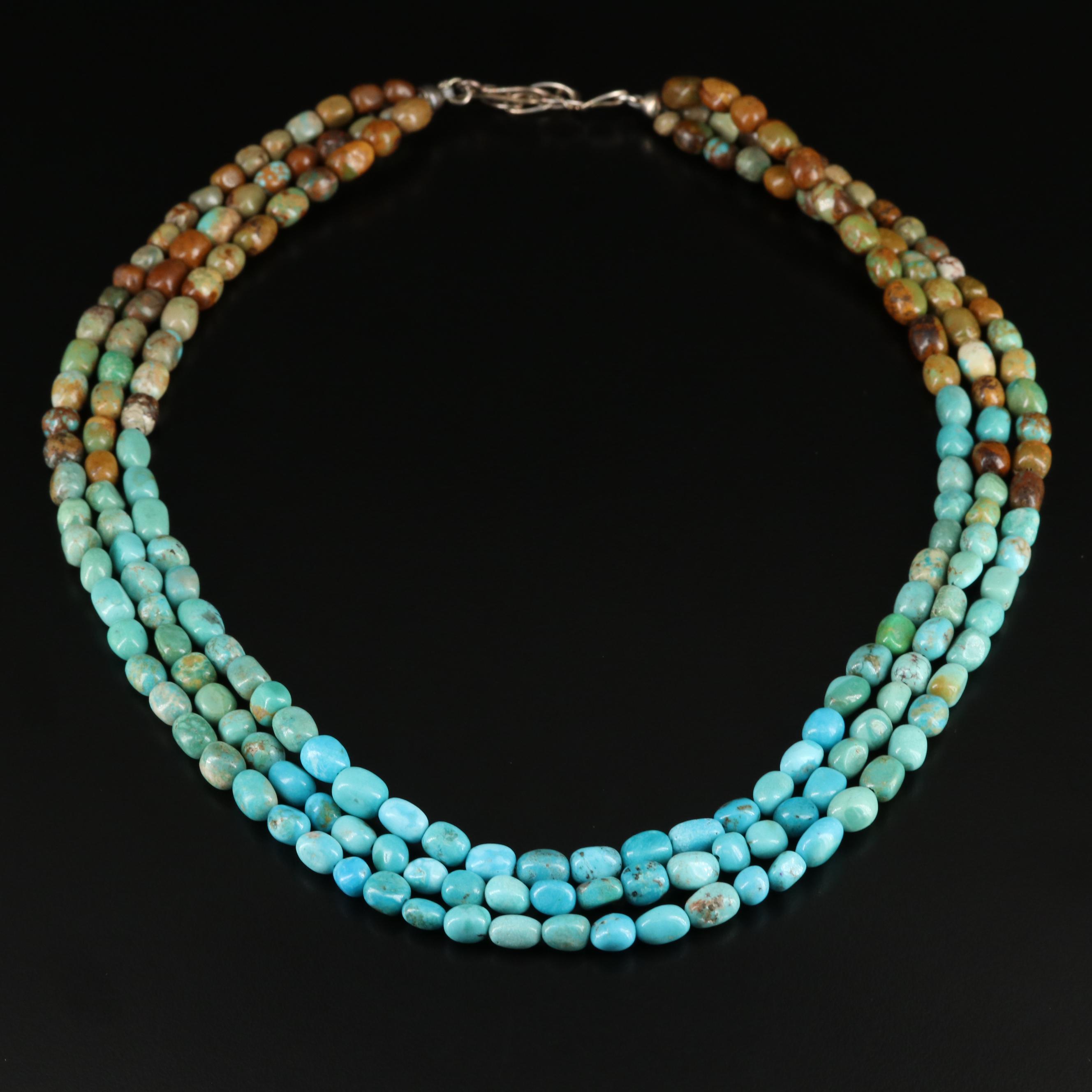 Desert Rose Trading Sterling Tiered Necklace