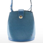 Louis Vuitton Cluny Shoulder Bag in Toledo Blue Epi Leather