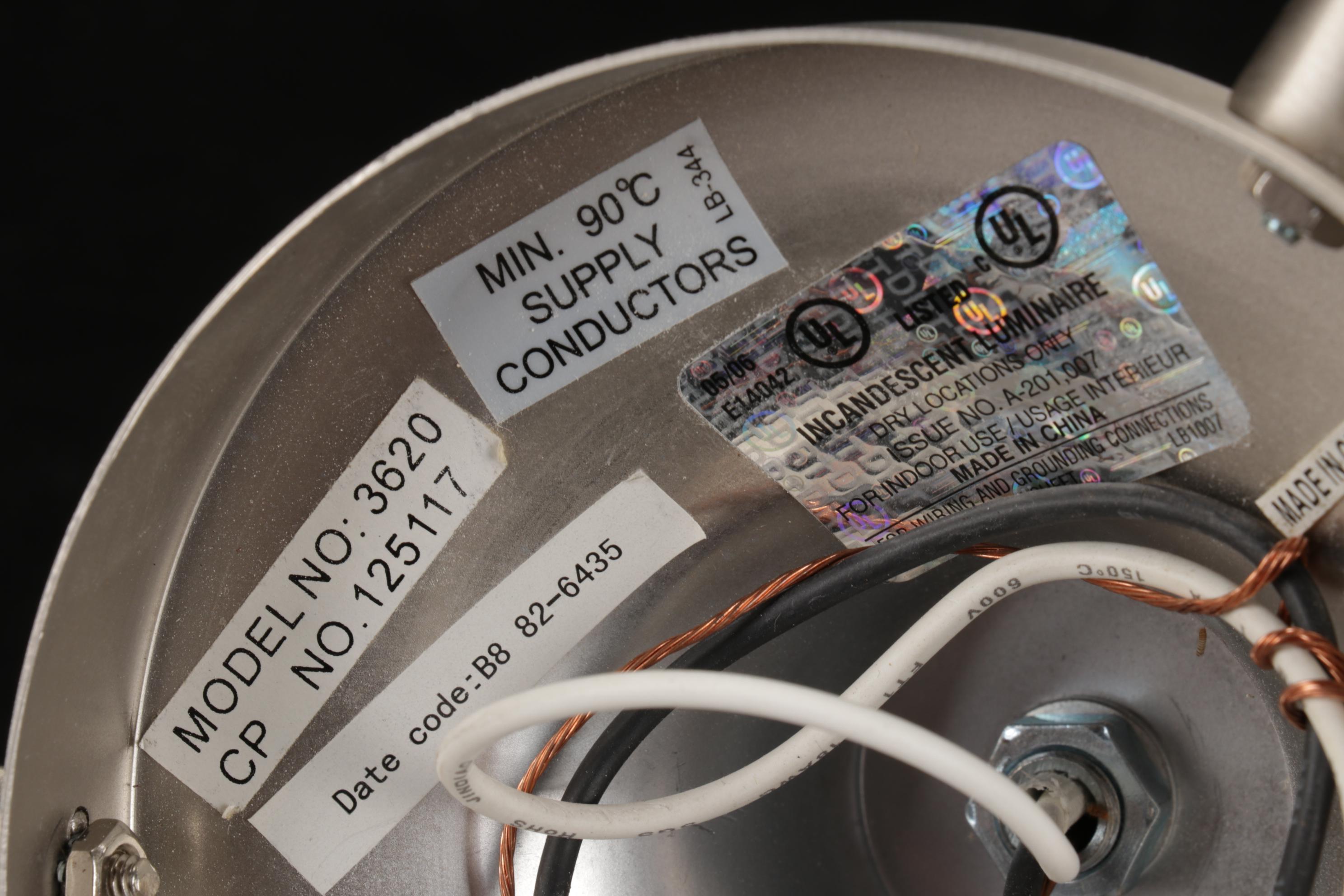 Brushed Nickel Finished Ceiling Light Fixture