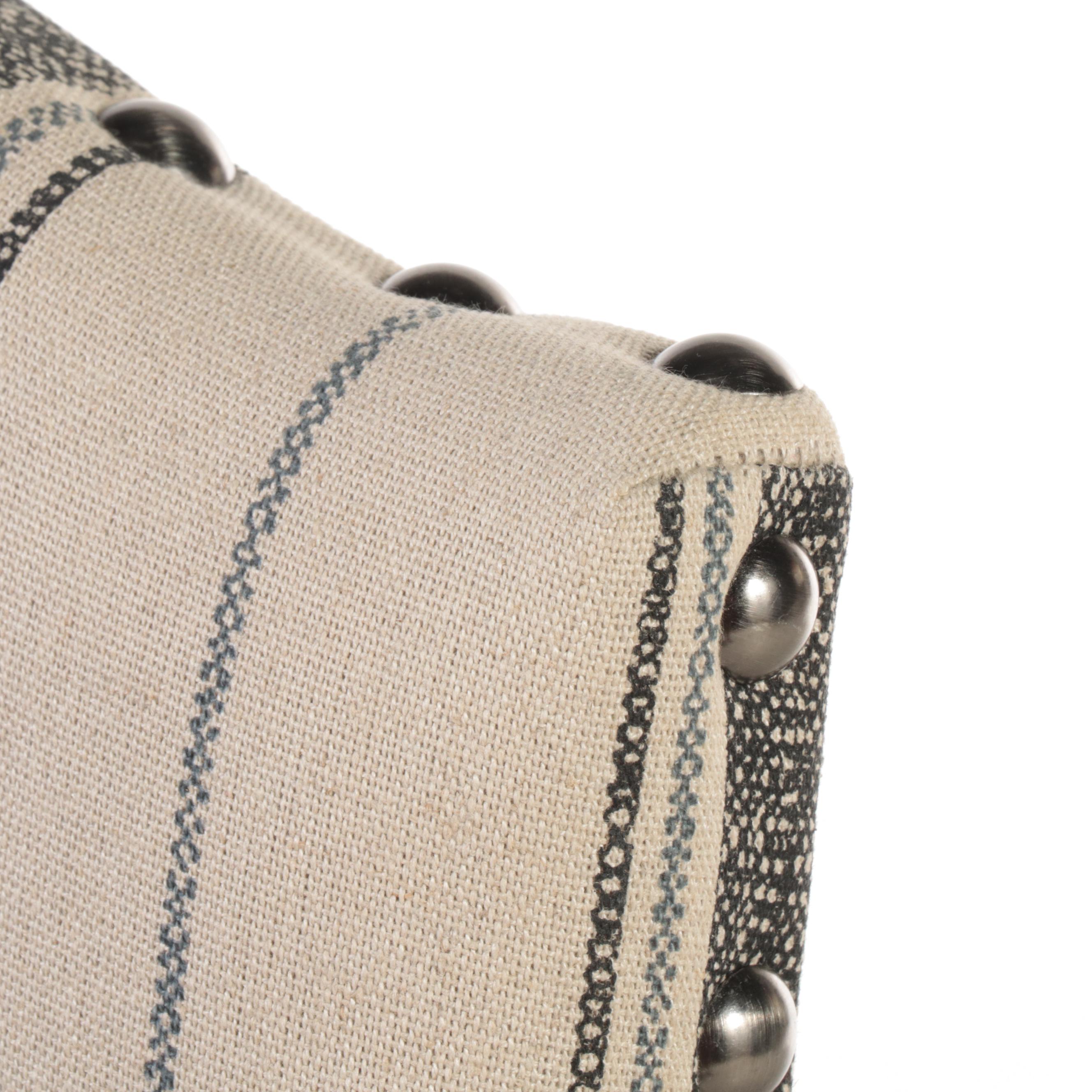 Pair of Ashley Furniture "Moriann" Upholstered Counter Stools with Nailheads