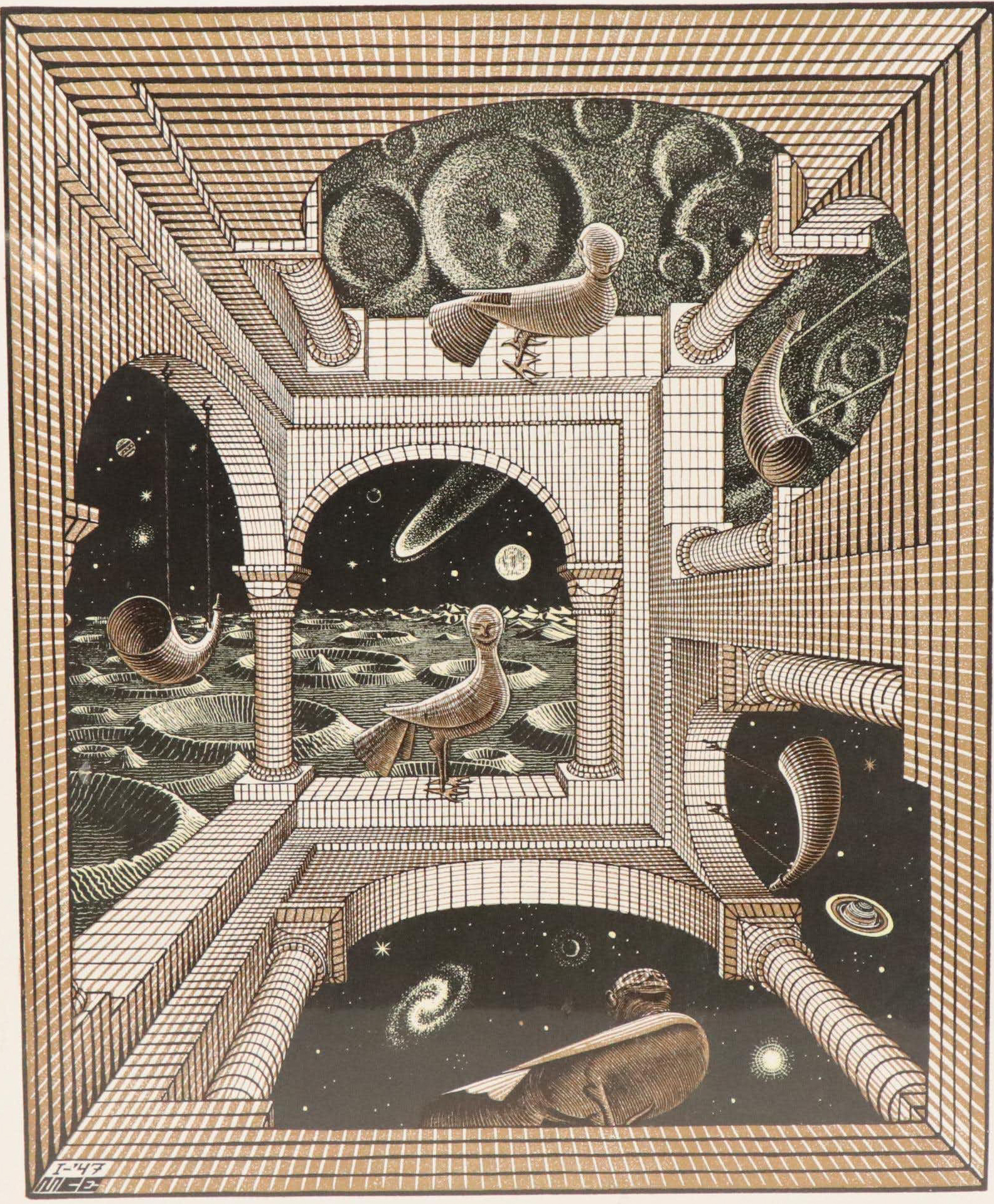 MC Escher "Another World" Print