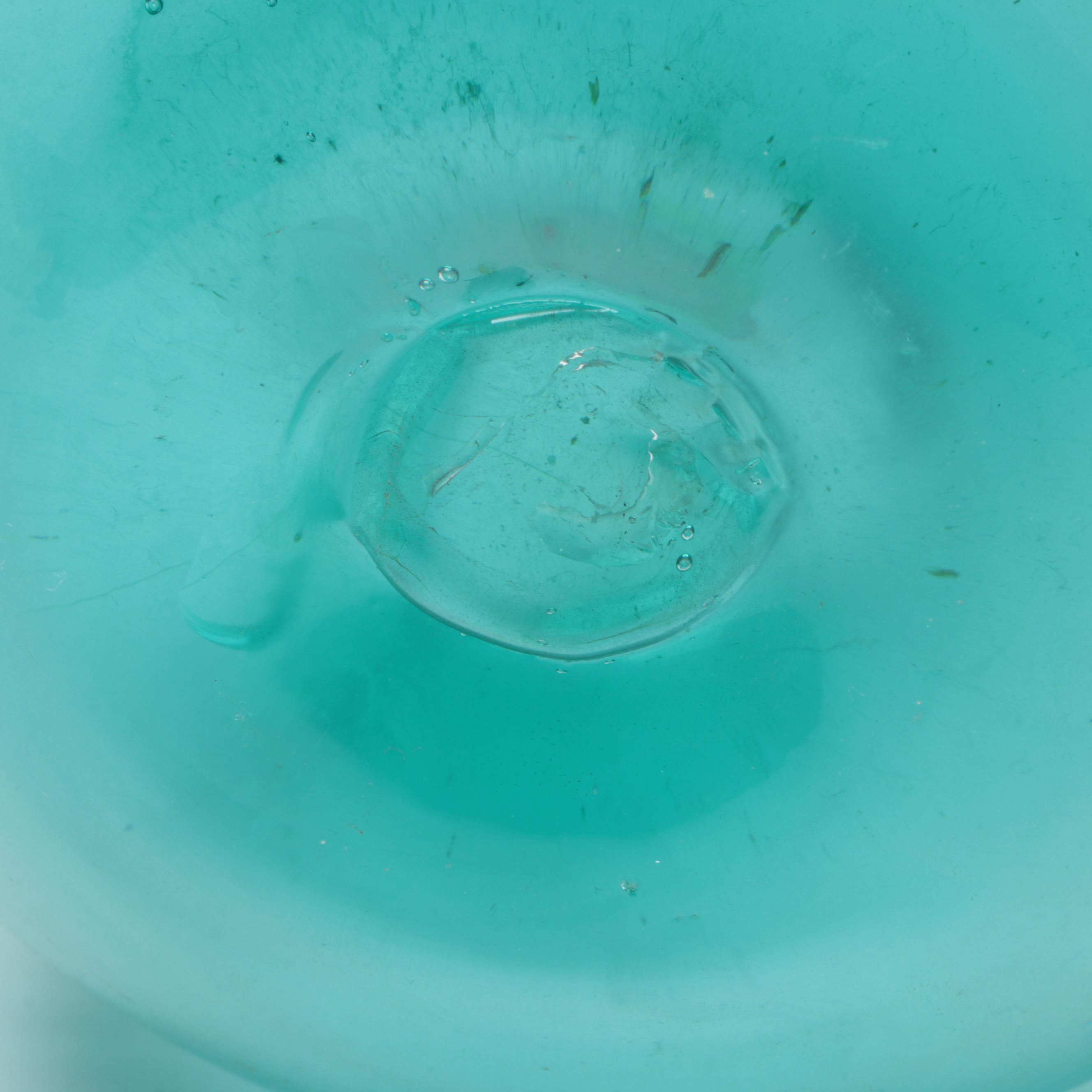 Blenko Glass Vase with Viking and Other Glass Bowls