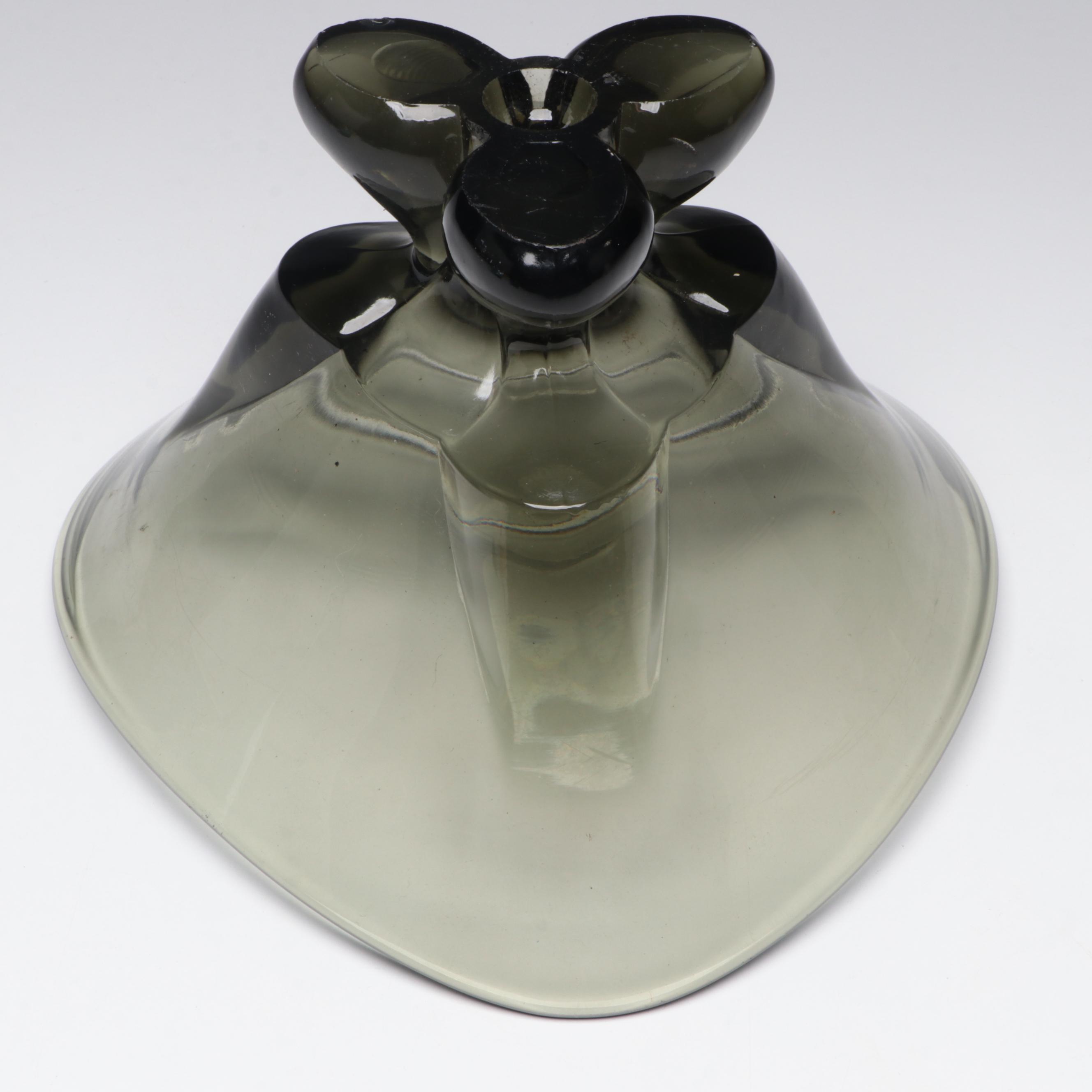 Blenko Glass Vase with Viking and Other Glass Bowls