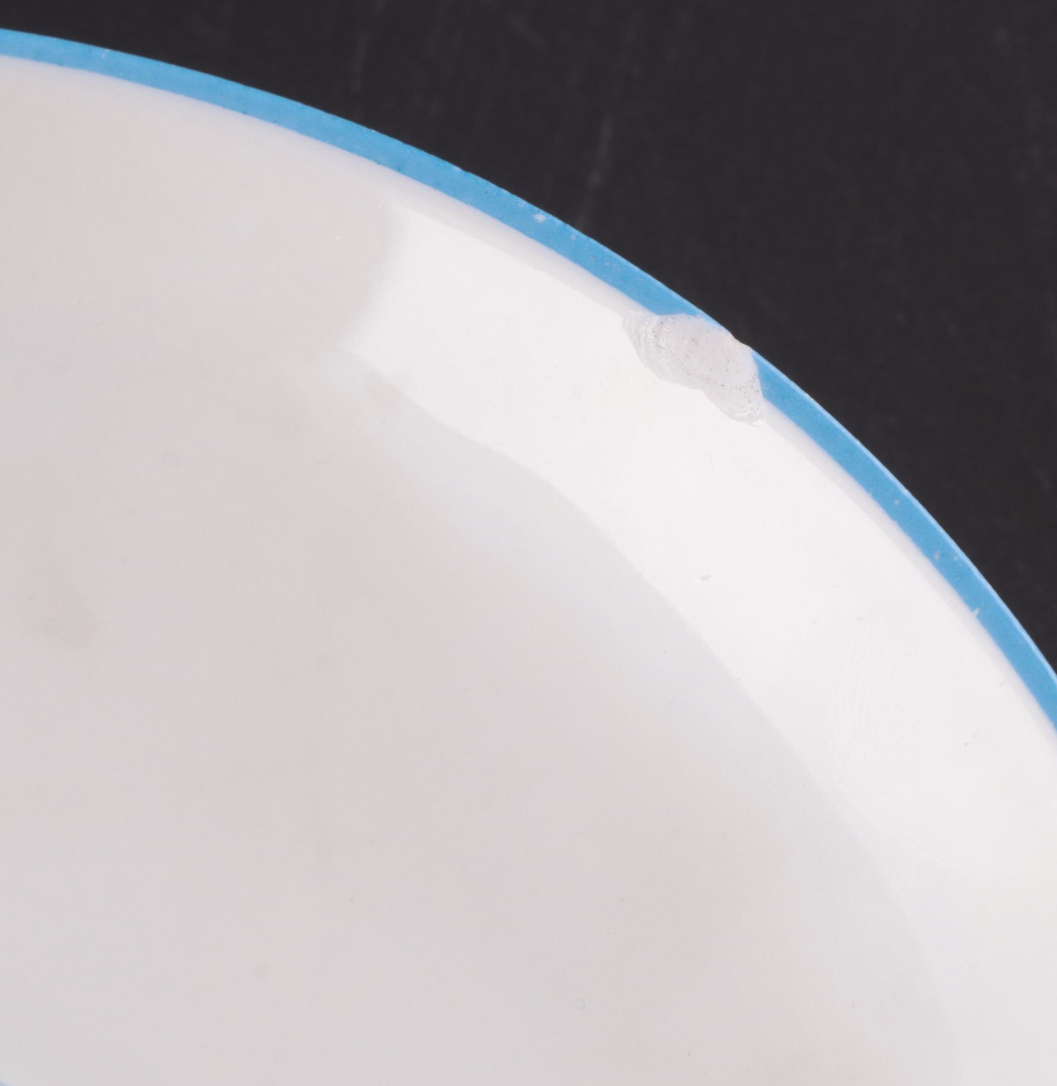 Haviland "Moss Rose Blue Trim" Coffee Pot with Other Porcelain Dinnerware