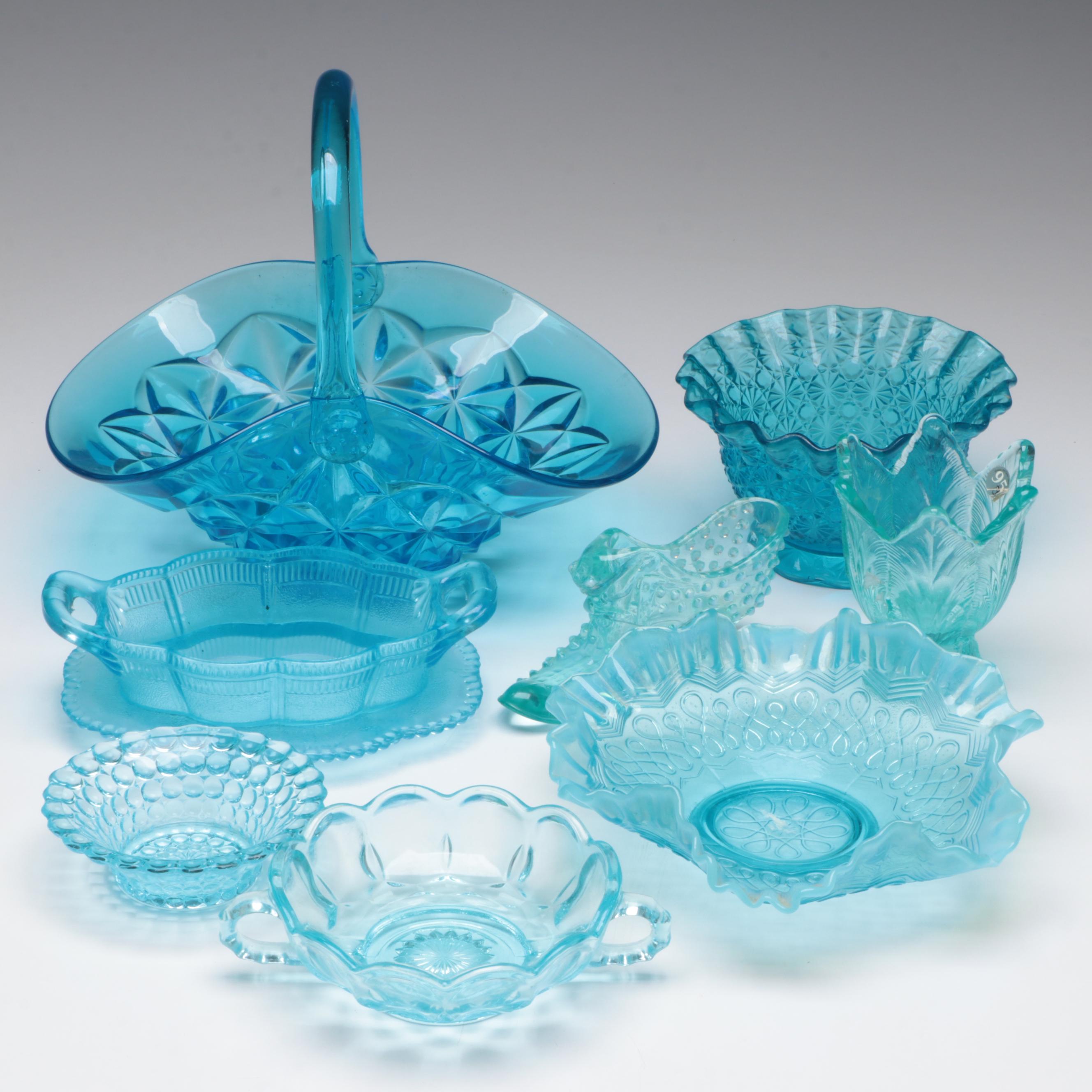 Anchor Hocking "Fairfield Light Blue" Nappy and More