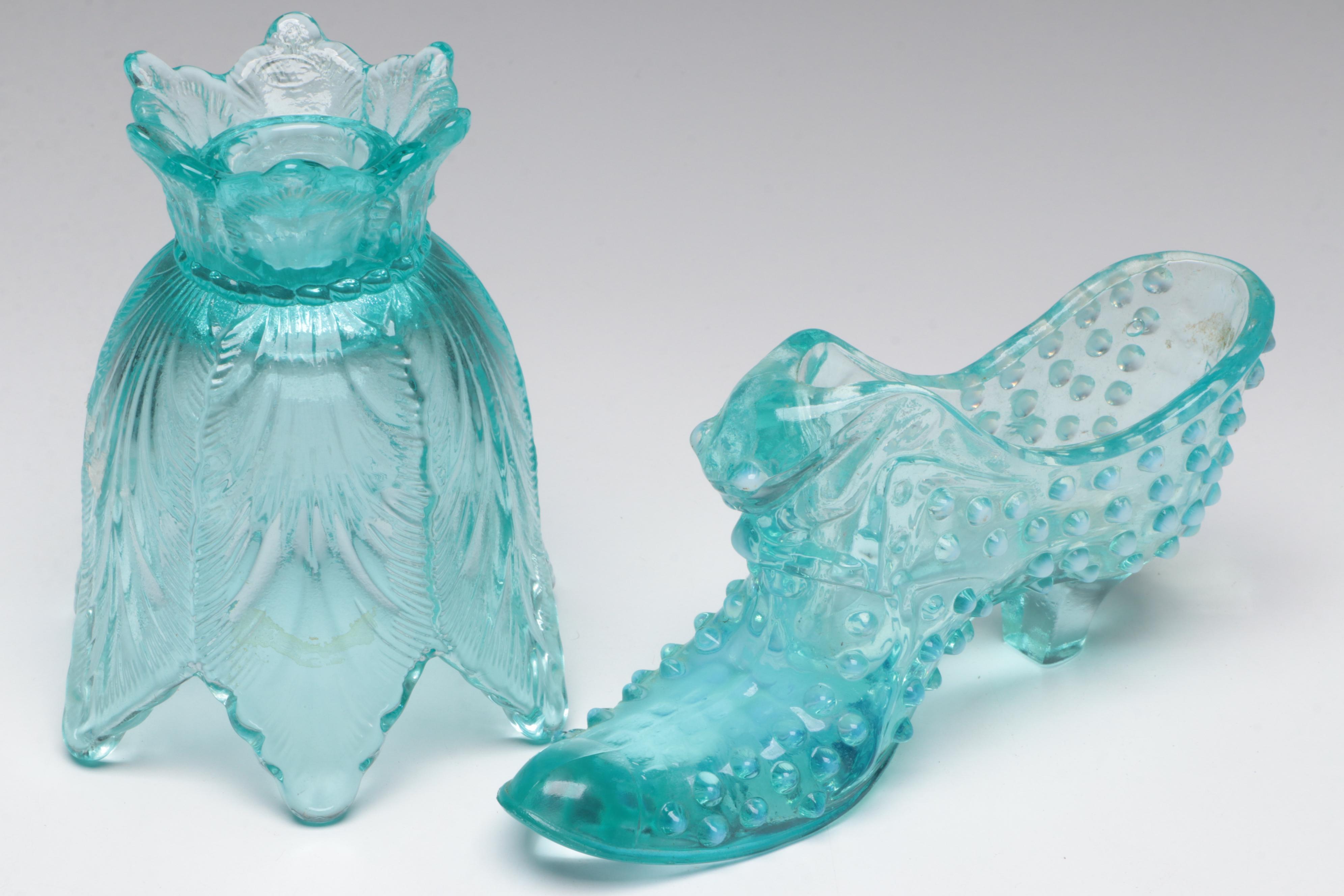 Anchor Hocking "Fairfield Light Blue" Nappy and More