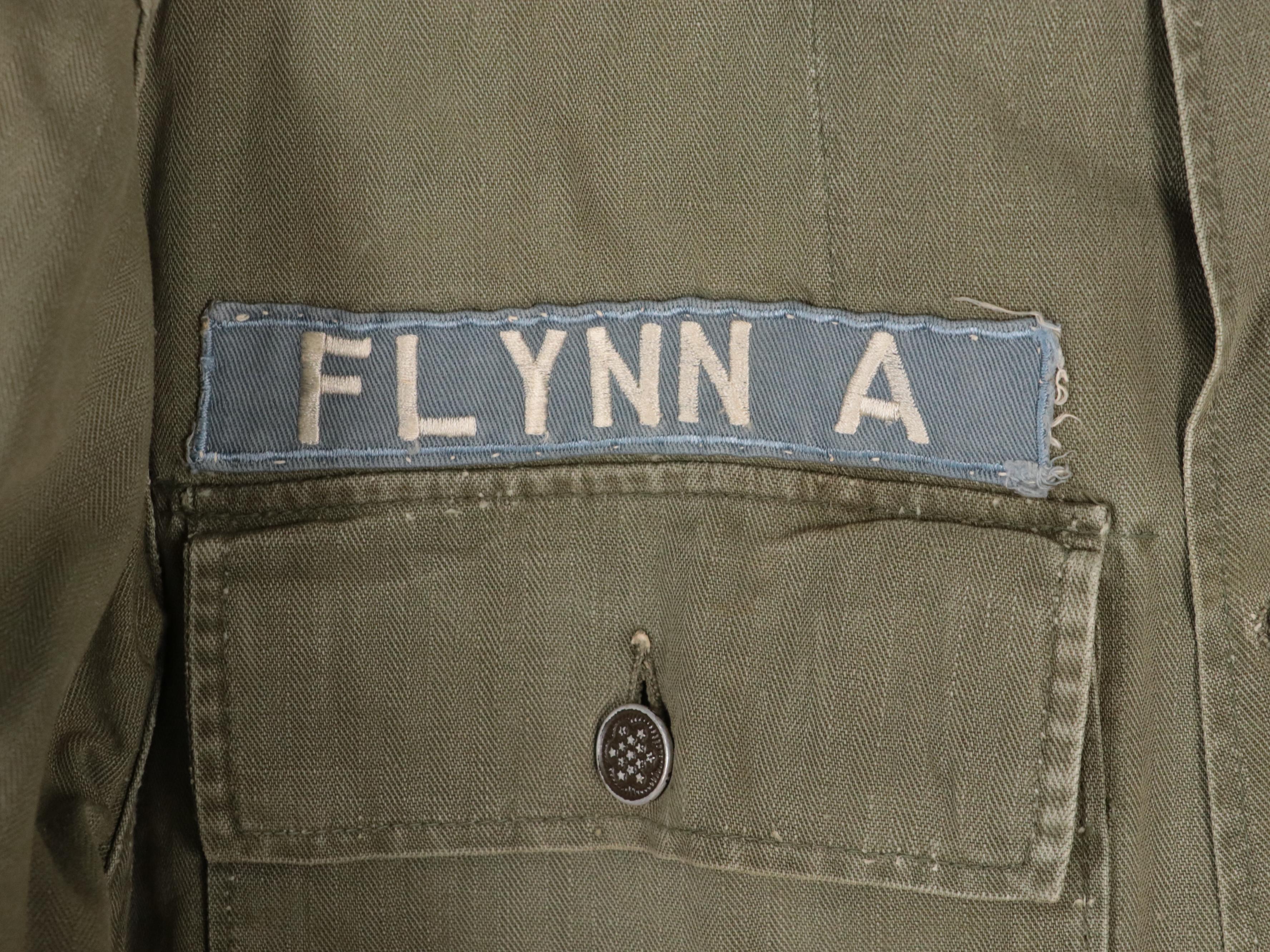 Post WWII Era 50th Armored Division Officer's Coat, Shirts, and Field Jackets