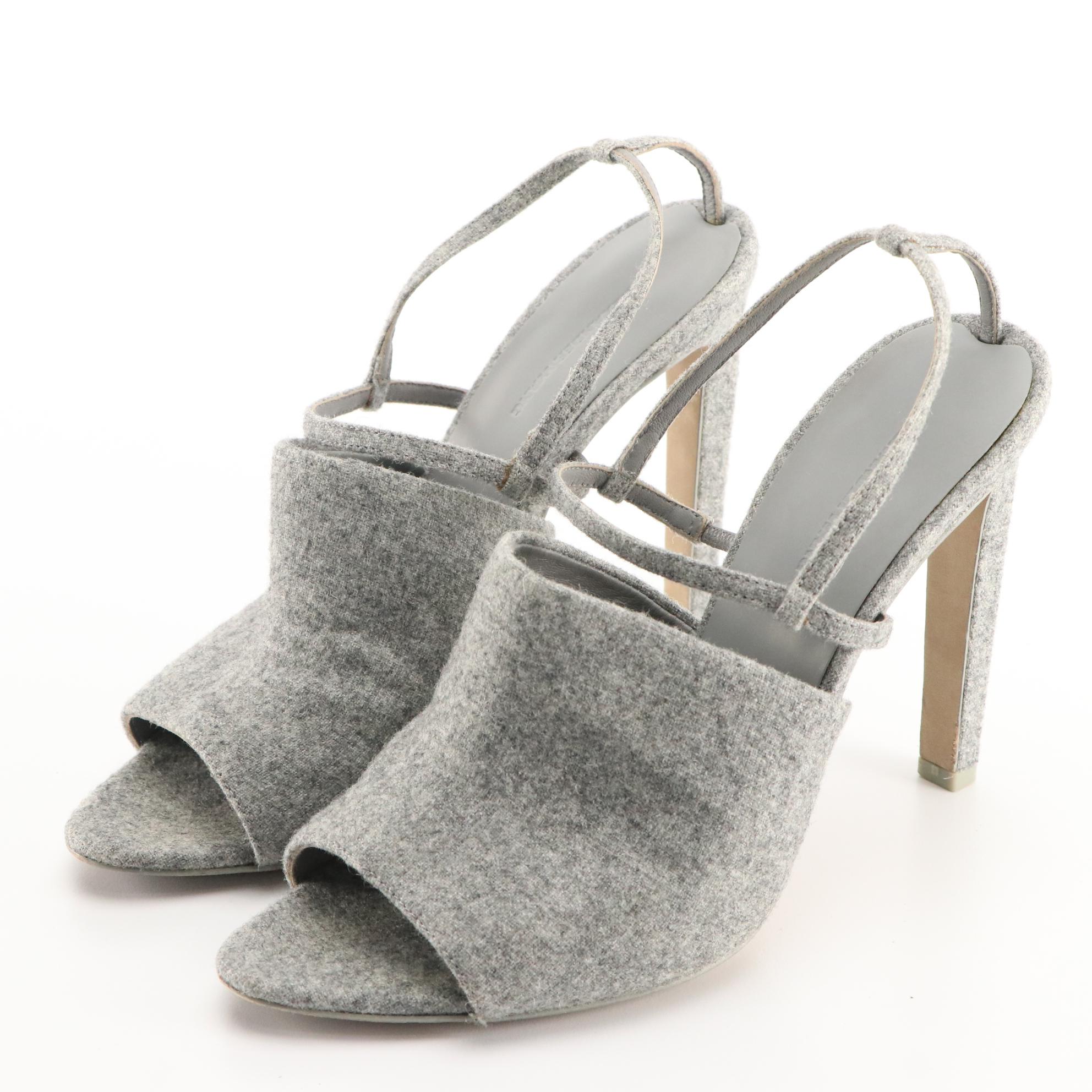 Alexander Wang Maryna Heels in Grey Wool