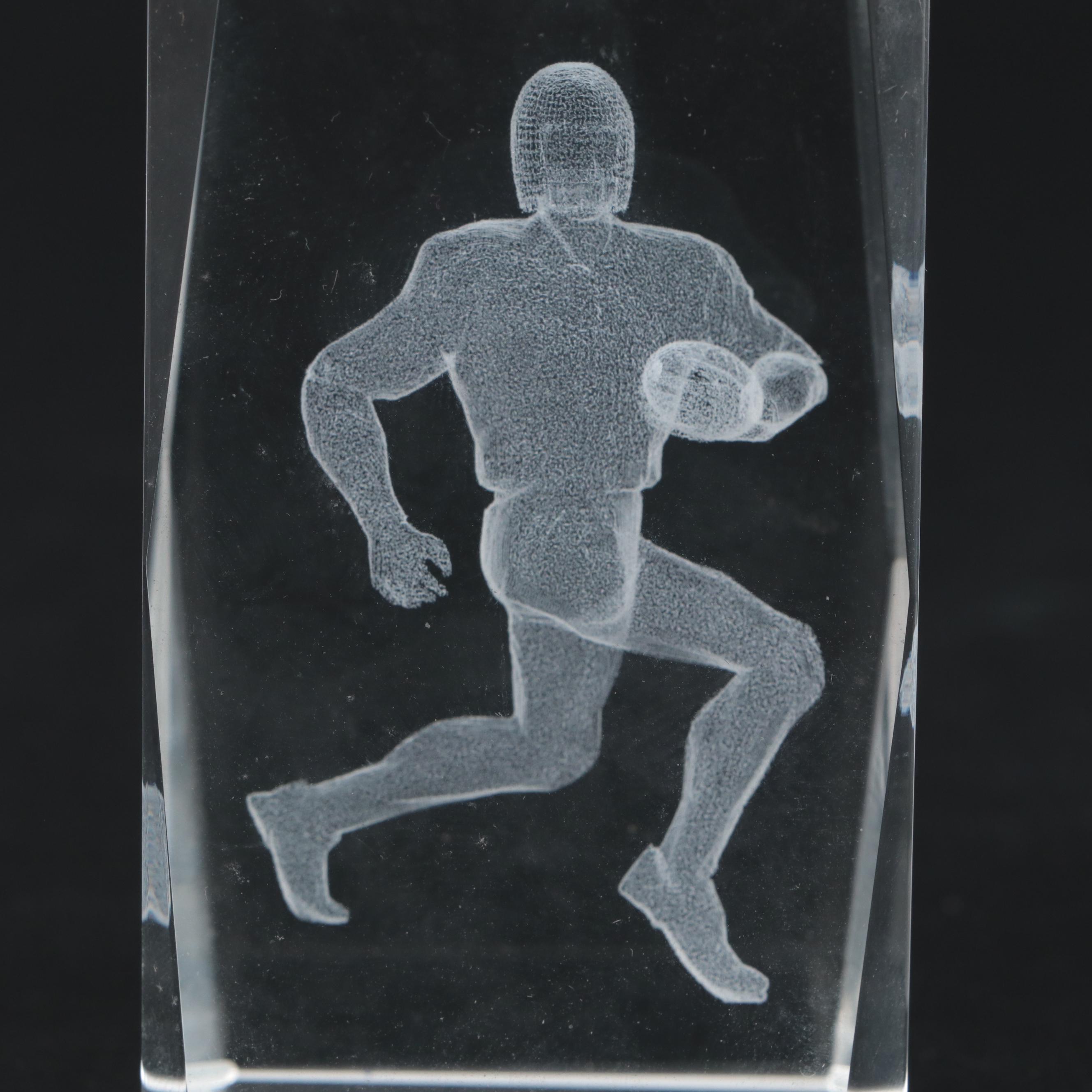 3D Laser Etched Crystal Paperweights