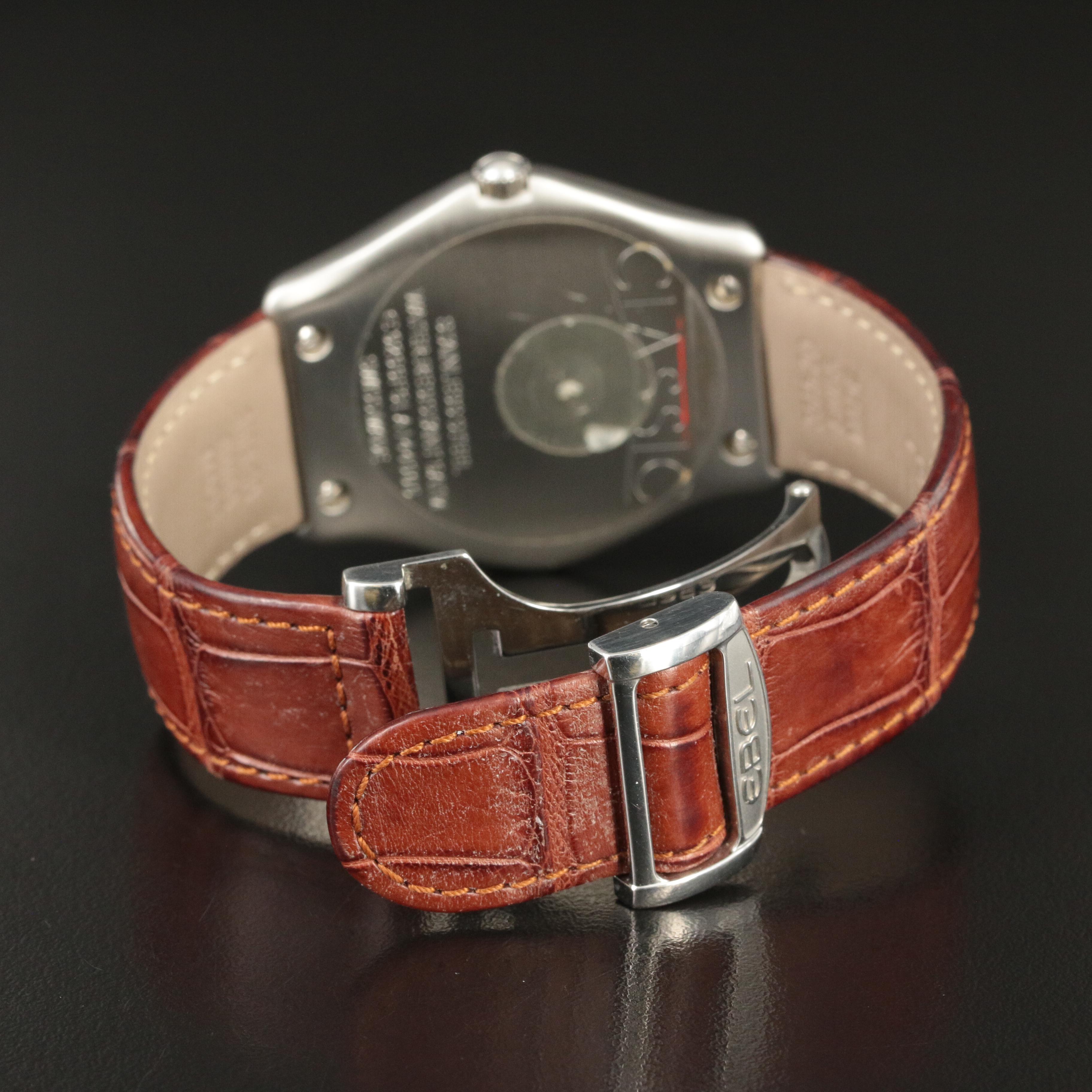 Ebel Classic Leather Strap Quartz Watch