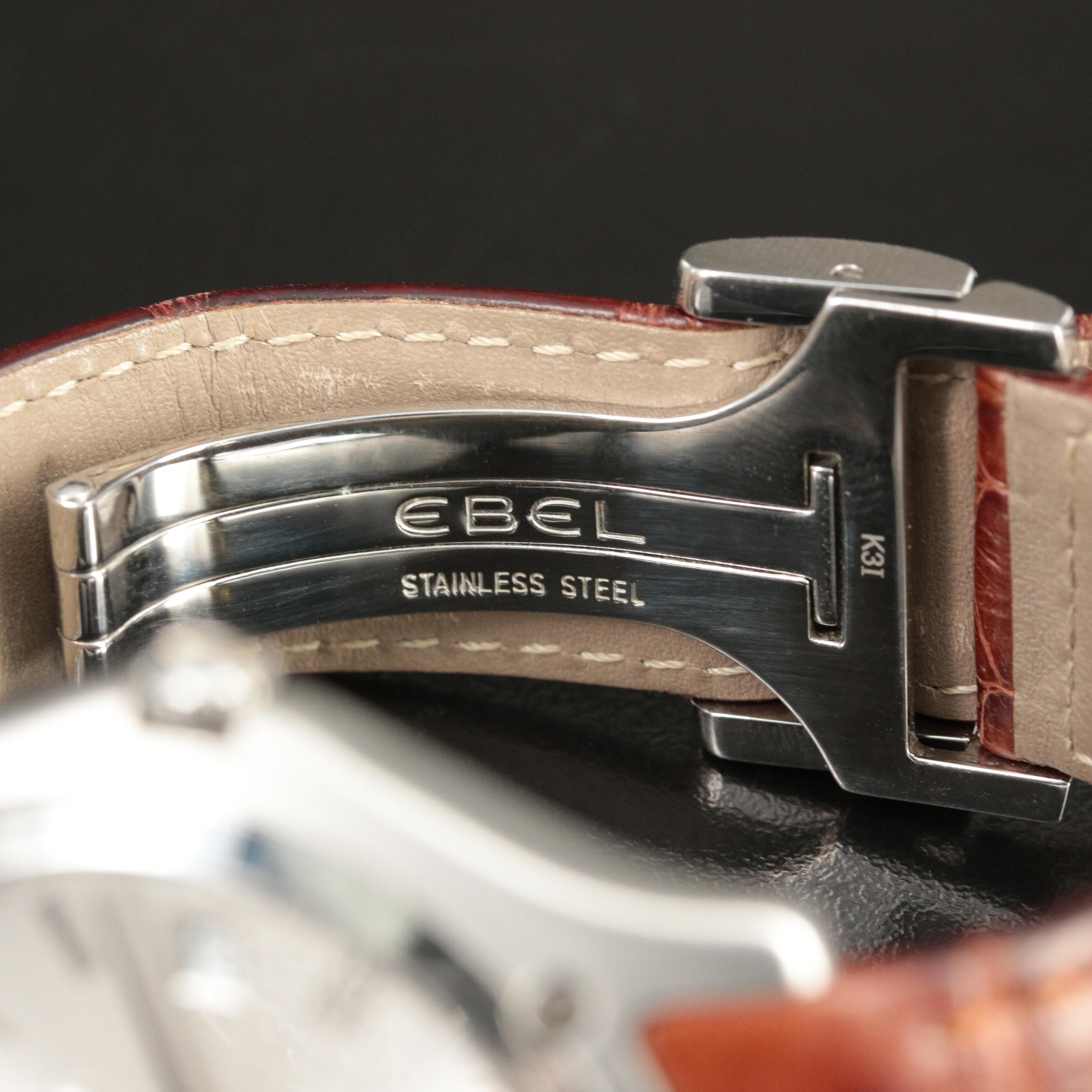 Ebel Classic Leather Strap Quartz Watch