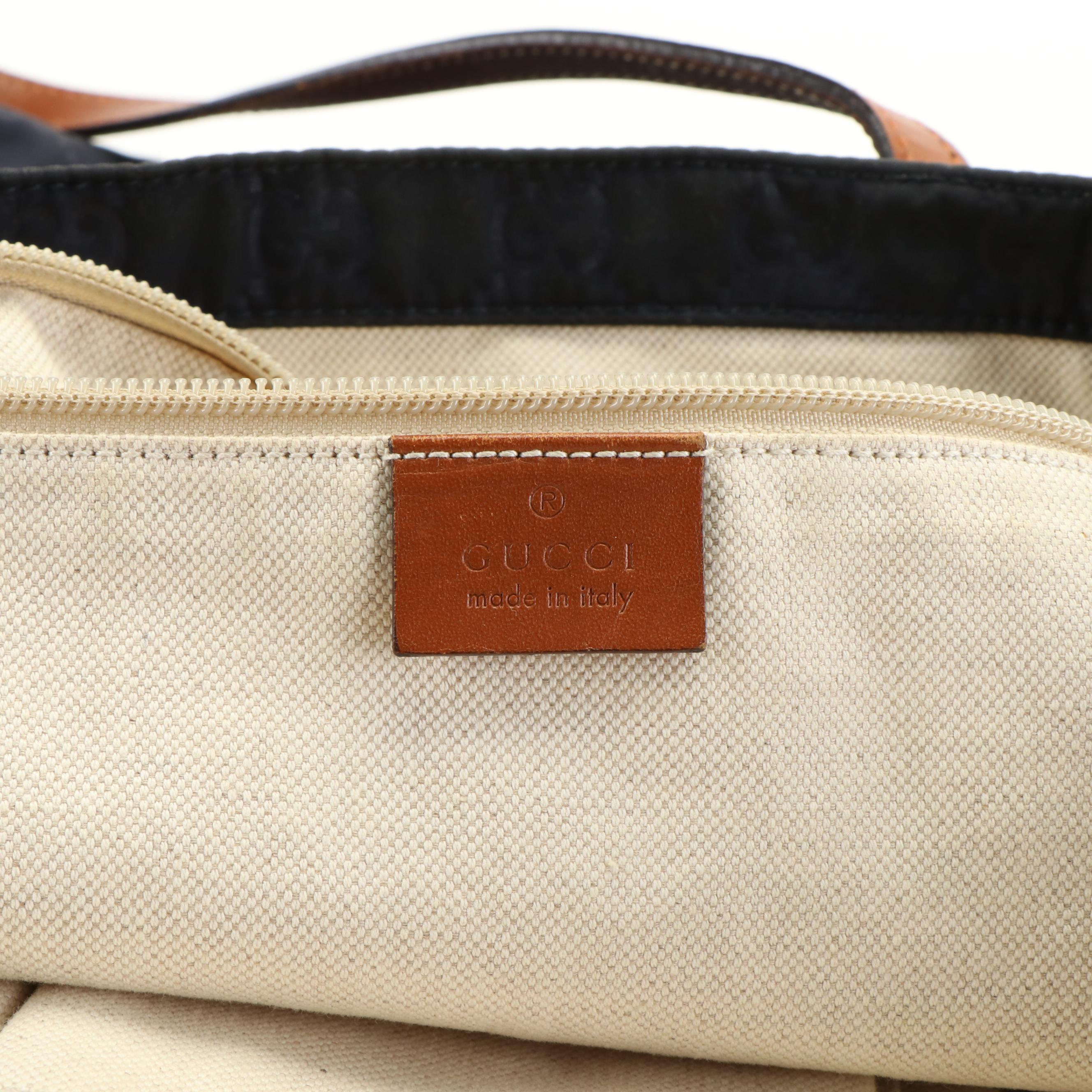 Gucci Tote Bag in Dark Blue Guccissima Monogram Nylon