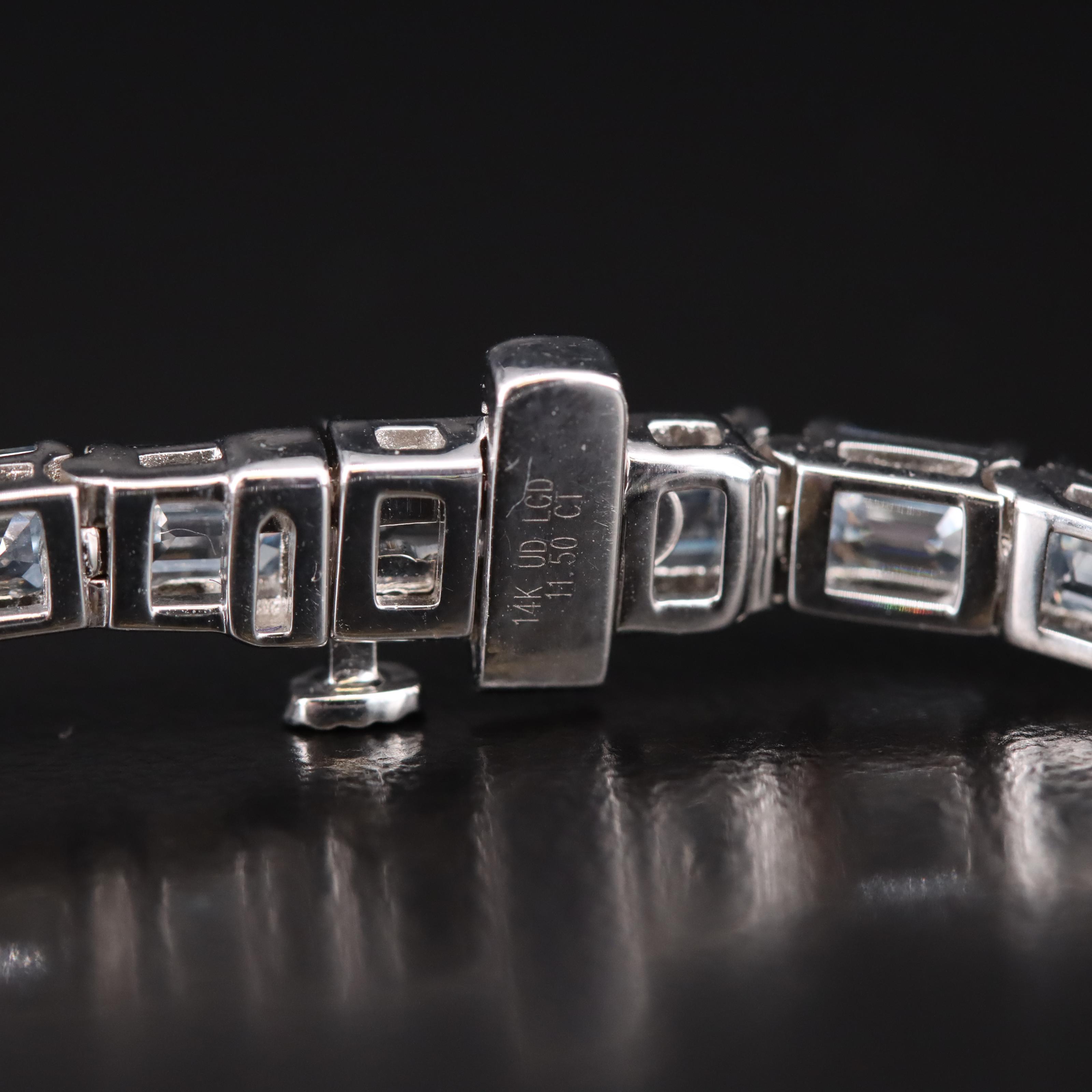 14K 11.50 CTW Lab Grown Fancy Color Diamond Line Bracelet