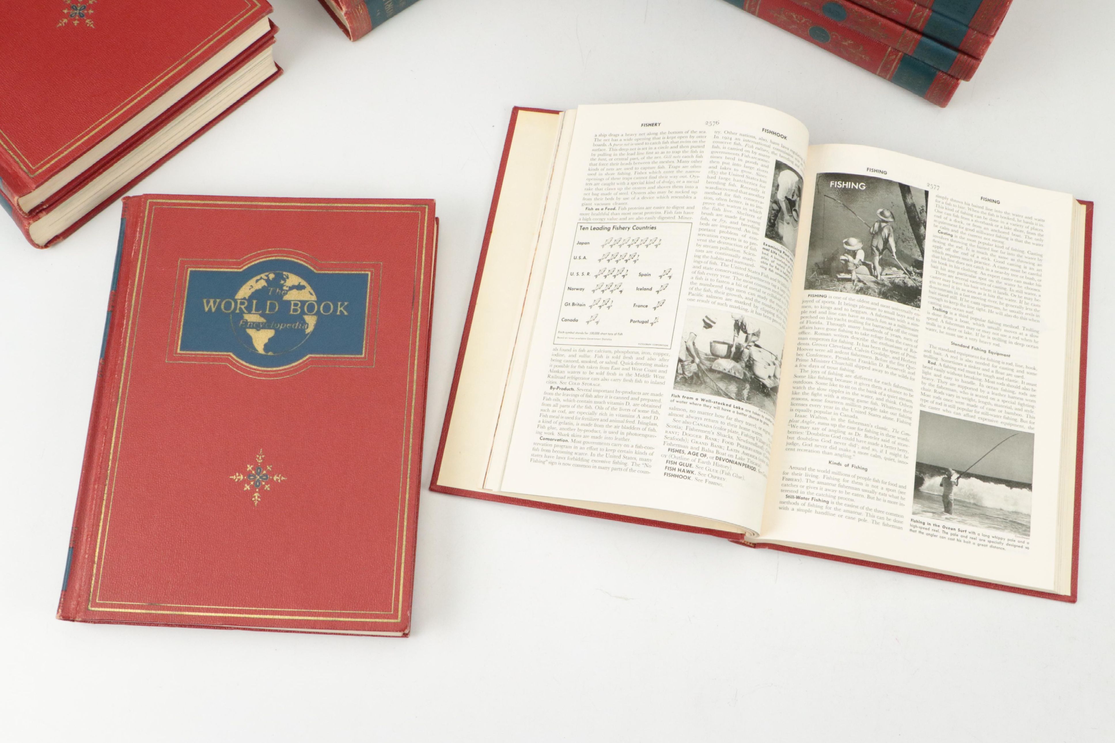 "The World Book Encyclopedia" Eighteen-Volume Set with Supplement