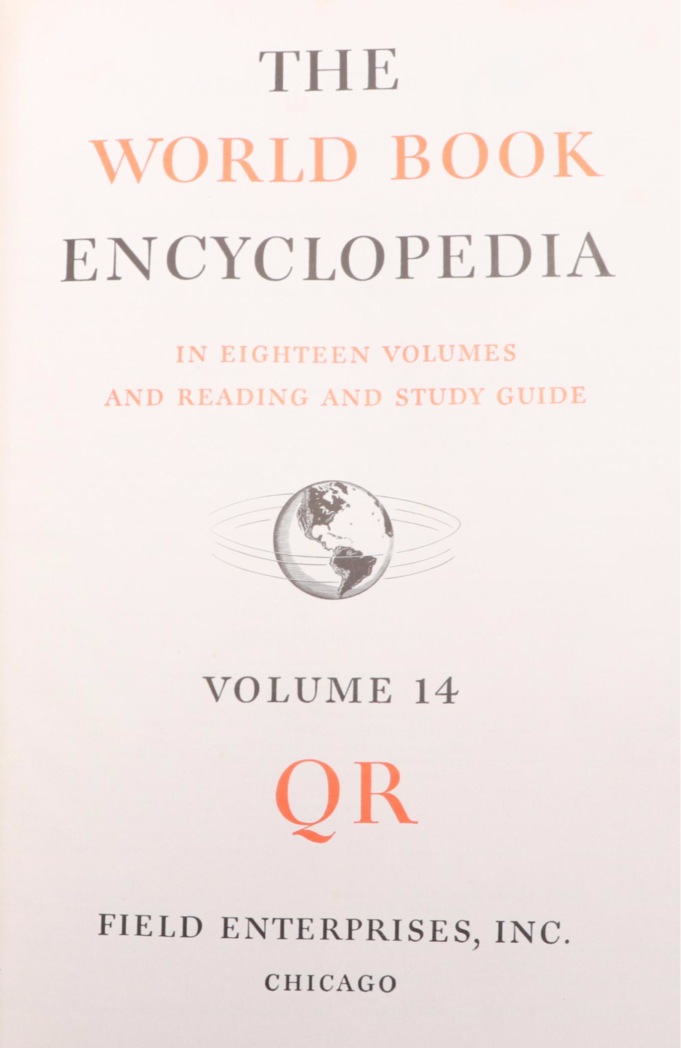 "The World Book Encyclopedia" Eighteen-Volume Set with Supplement