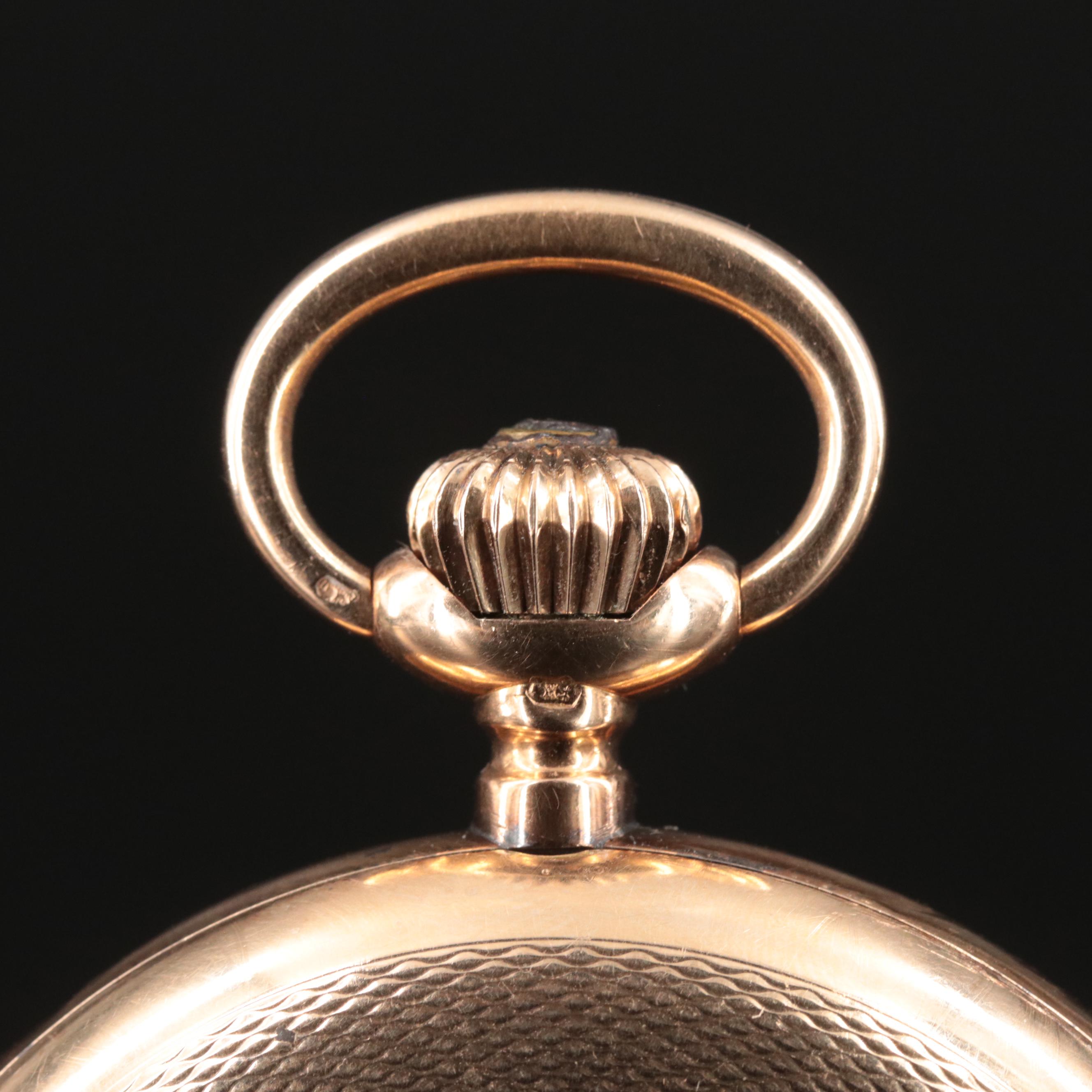 Antique 14K Audemars Freres Brassus, Geneve Hunting Case Pocket Watch