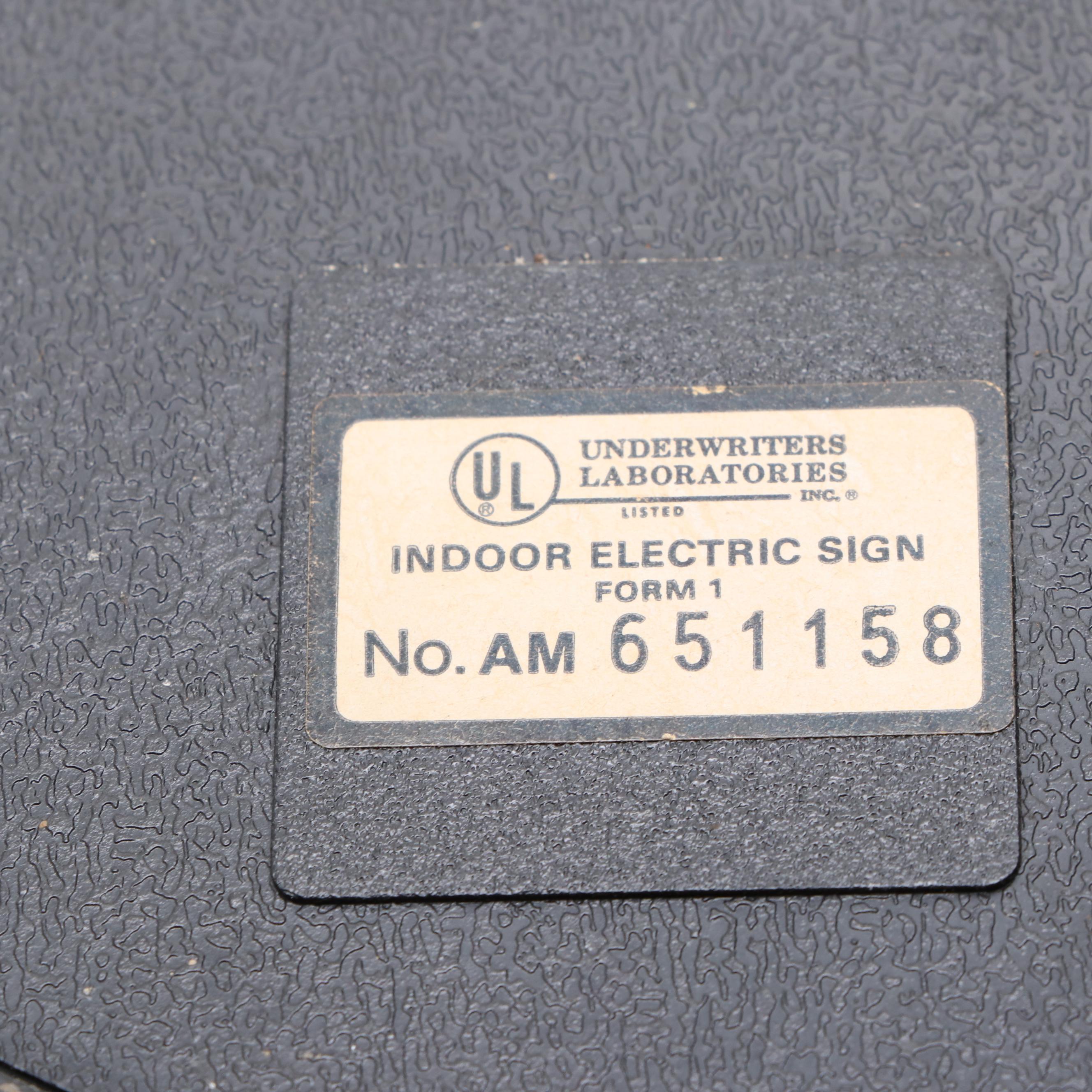 Cup-O-Java Blue Illuminated Wall Clock, 1999