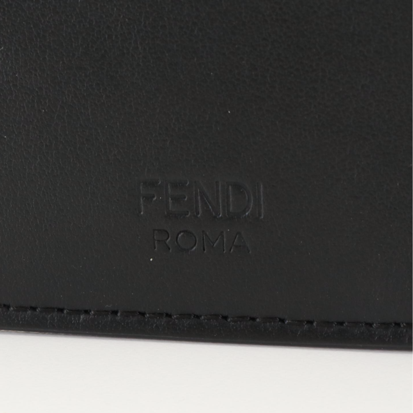 Fendi Monster Eyes Leather Bifold Wallet