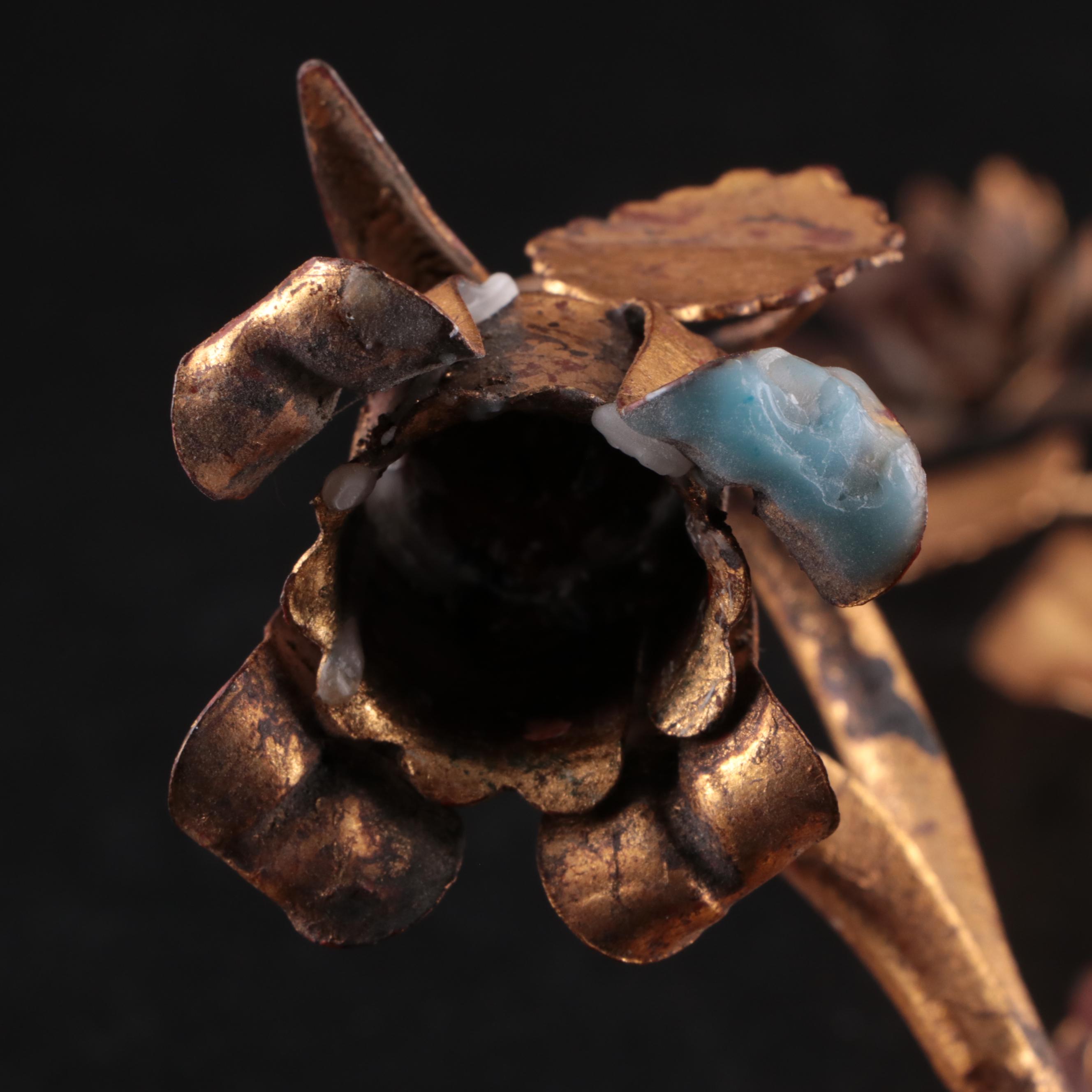 Italian Gilt Toleware Candle Scones, Mid to Late 20th Century