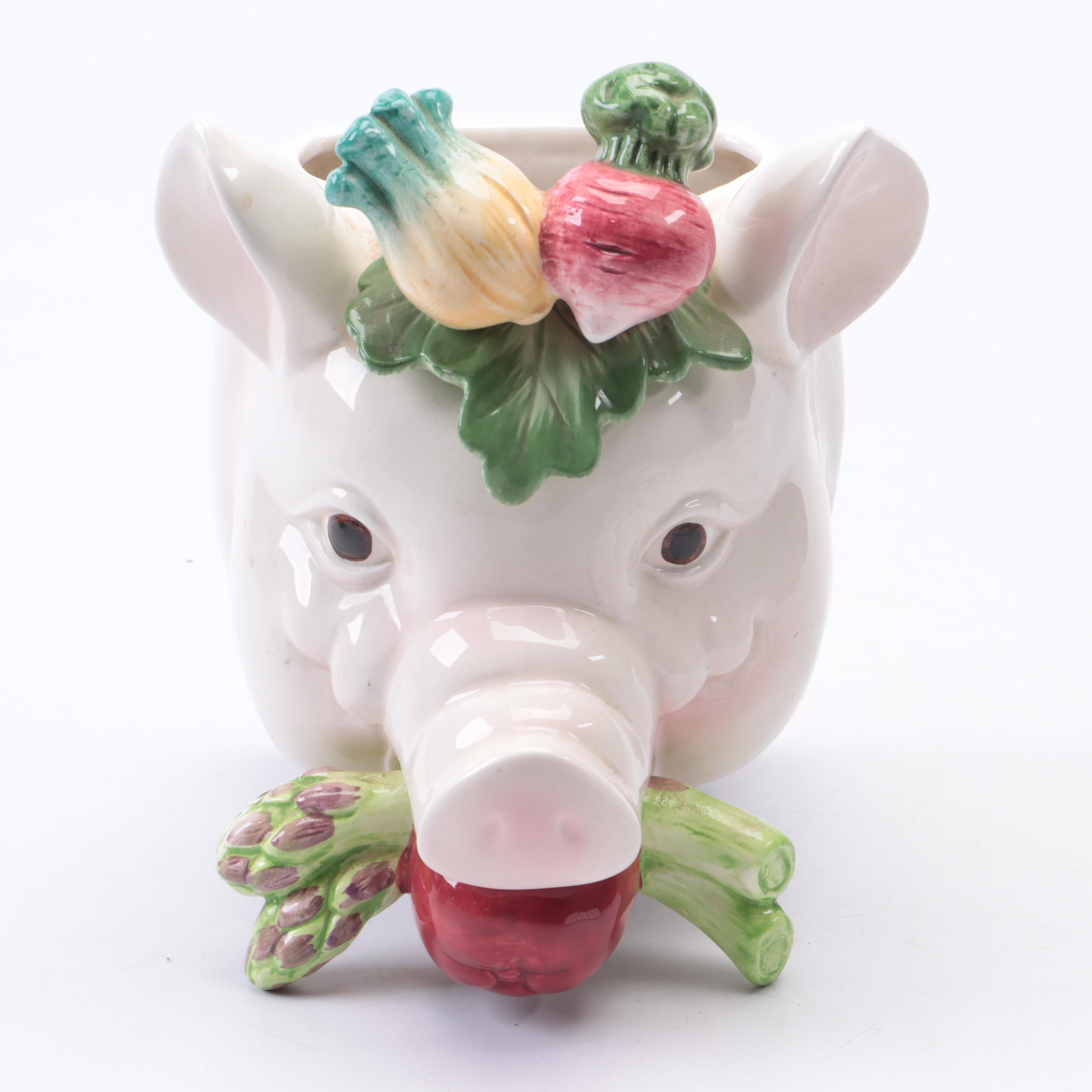 Fitz and Floyd "French Market" Hanging Utensil Holder and Other Decor