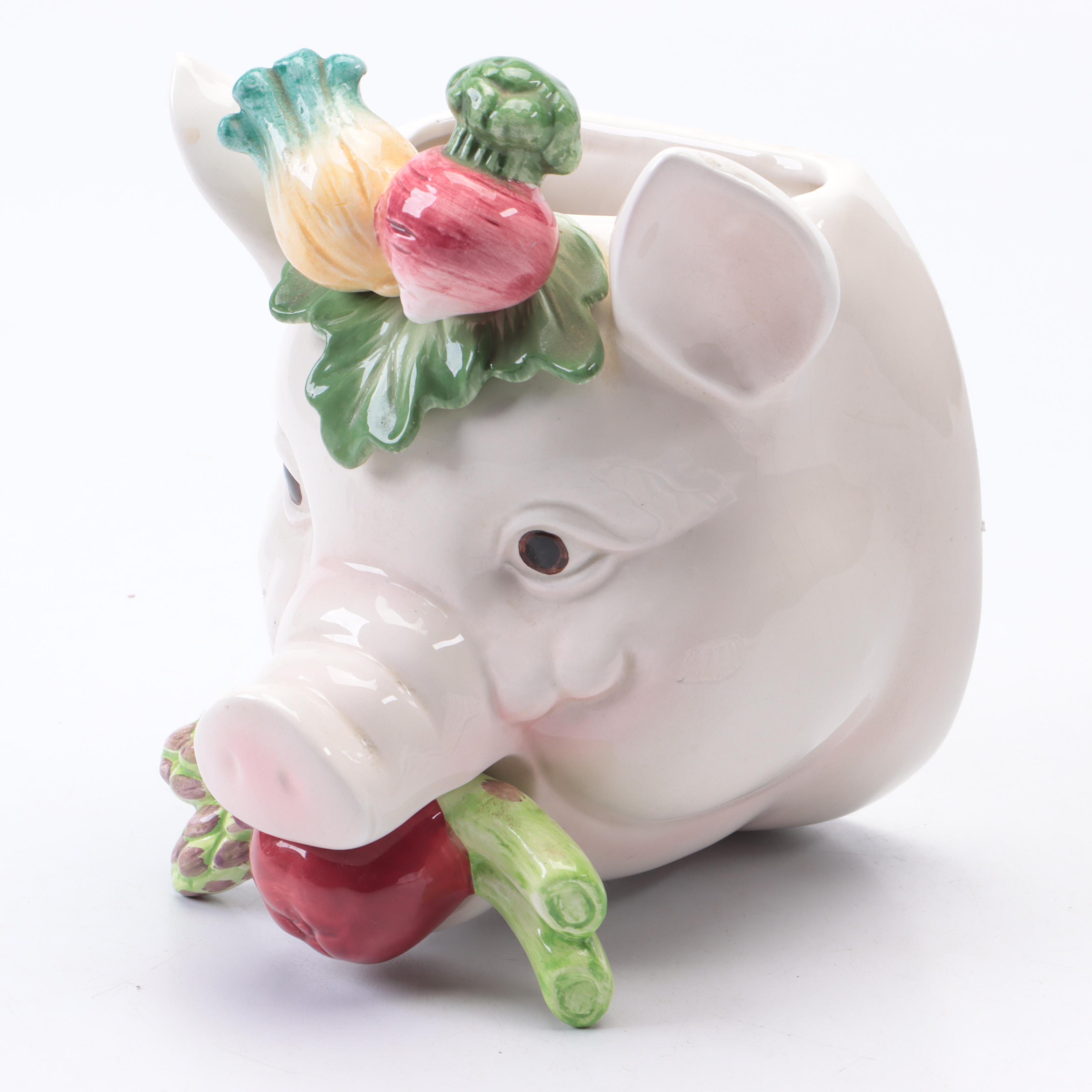 Fitz and Floyd "French Market" Hanging Utensil Holder and Other Decor