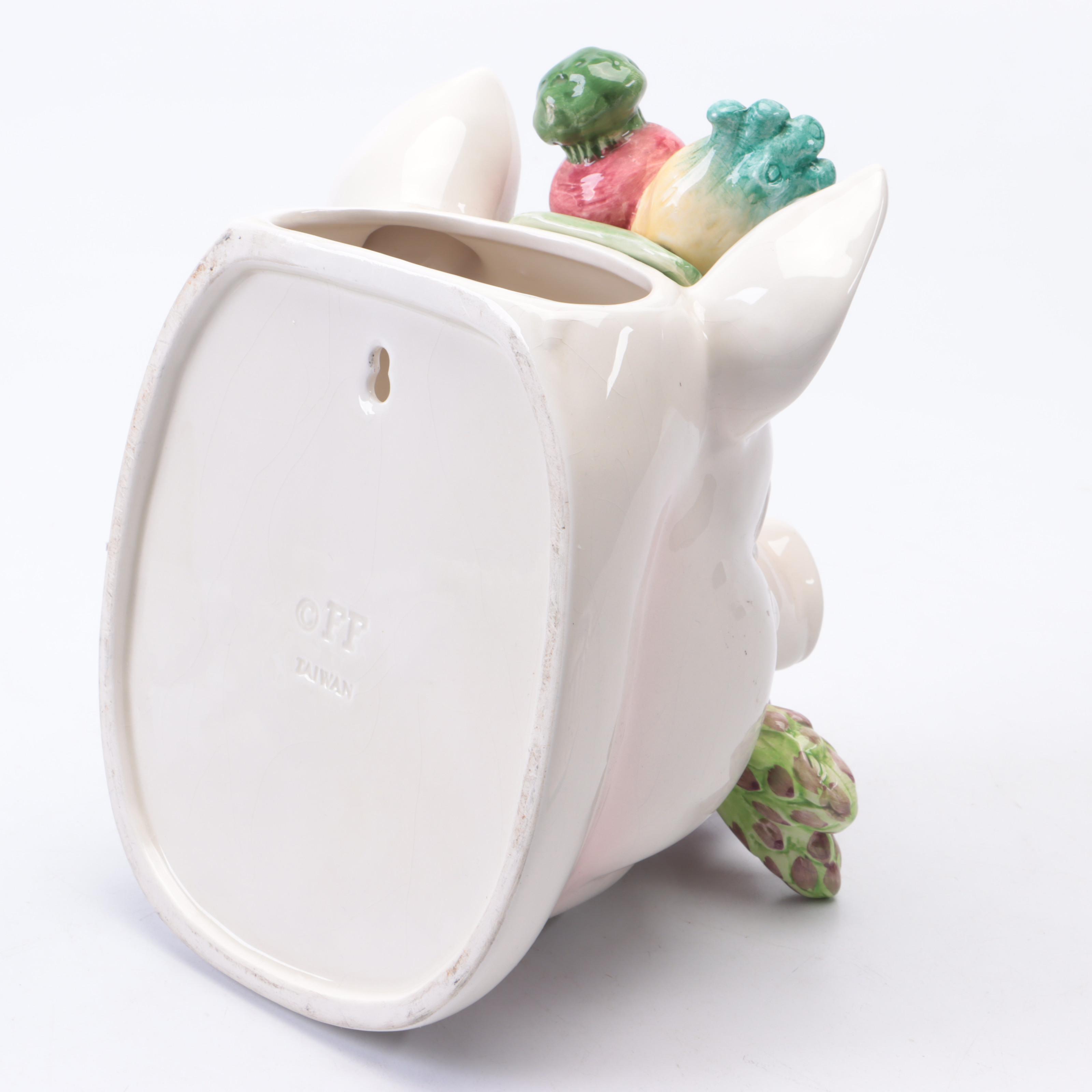 Fitz and Floyd "French Market" Hanging Utensil Holder and Other Decor