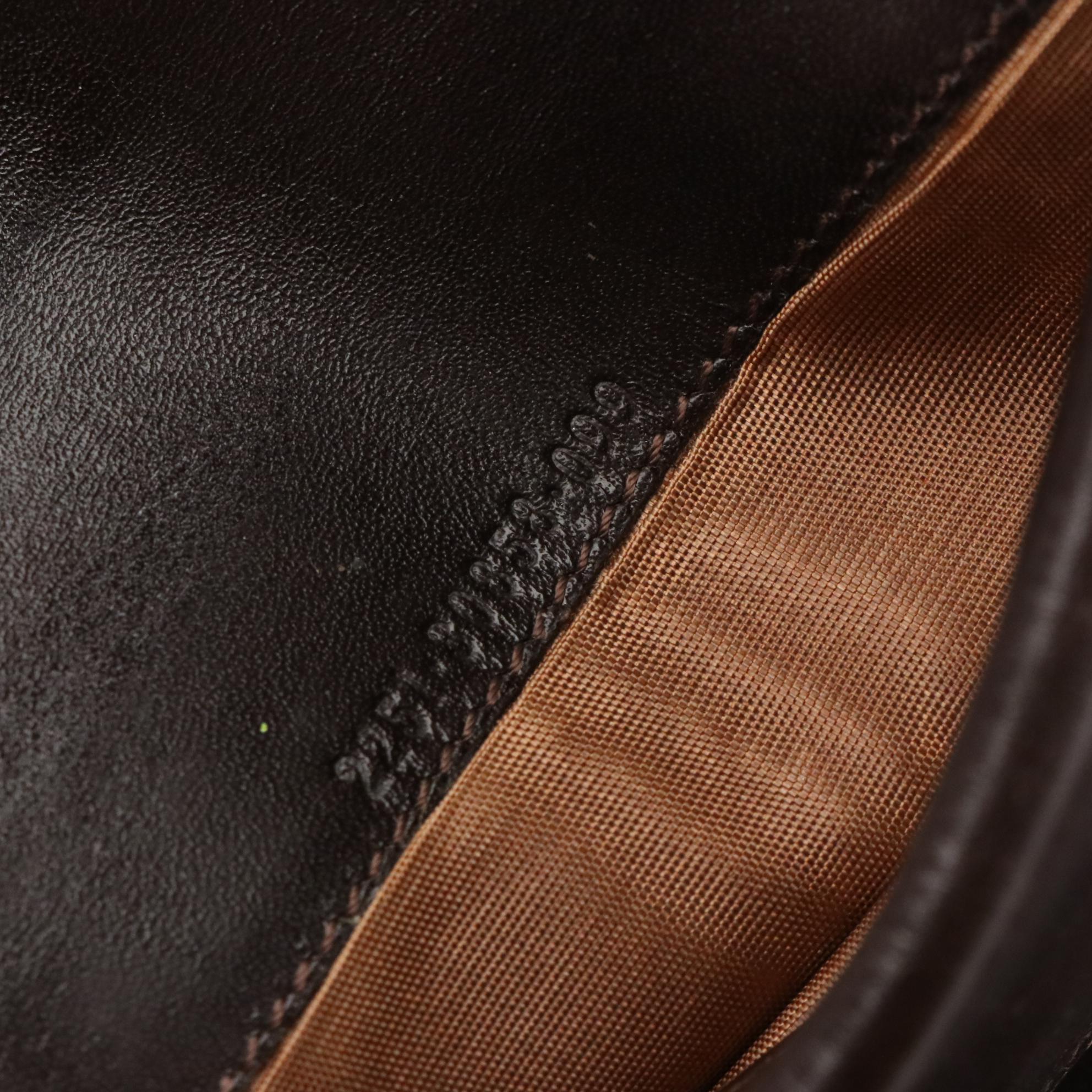 Fendi Trifold Wallet in Tobacco Zucca Canvas and Leather