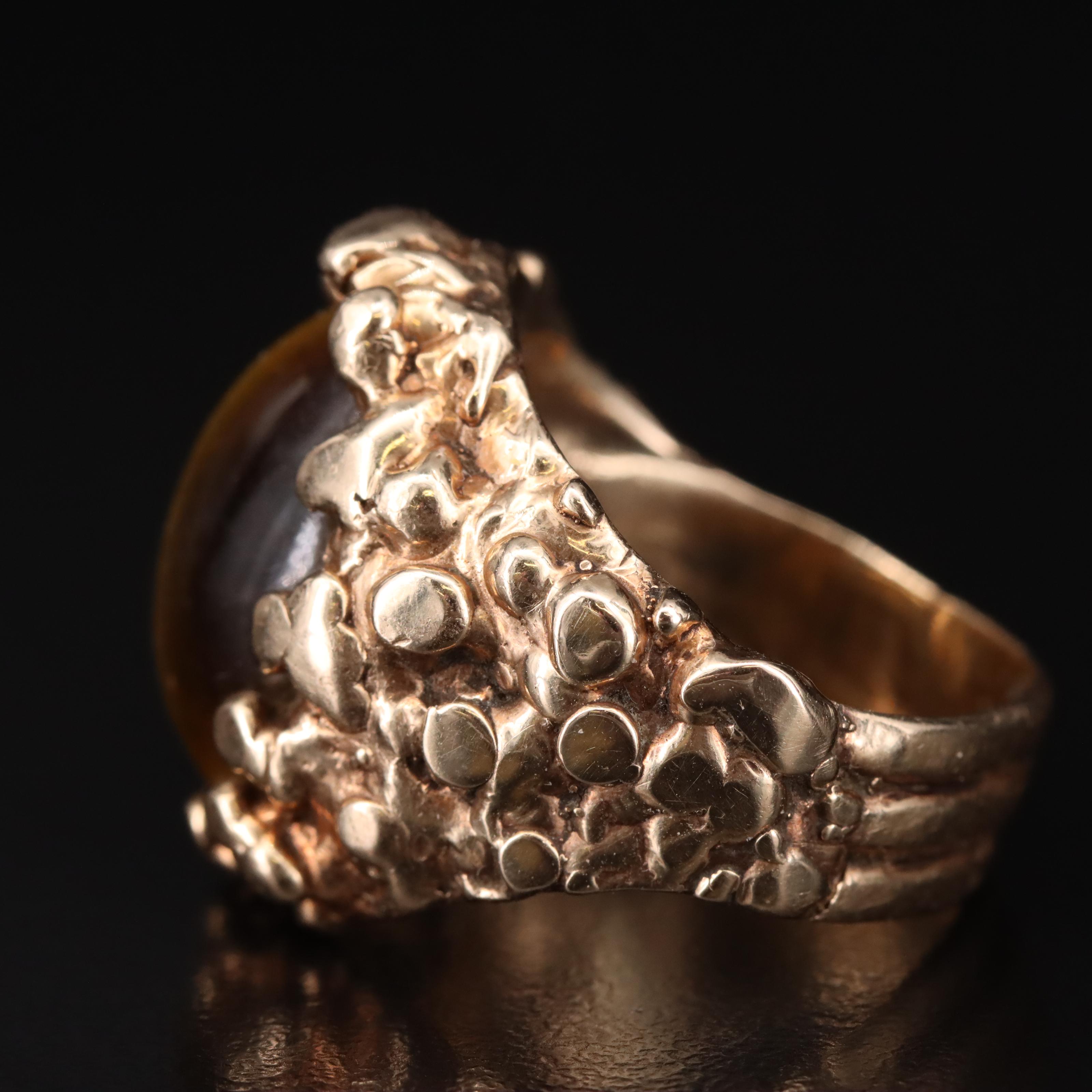 Vintage 14K Tiger's Eye Ring