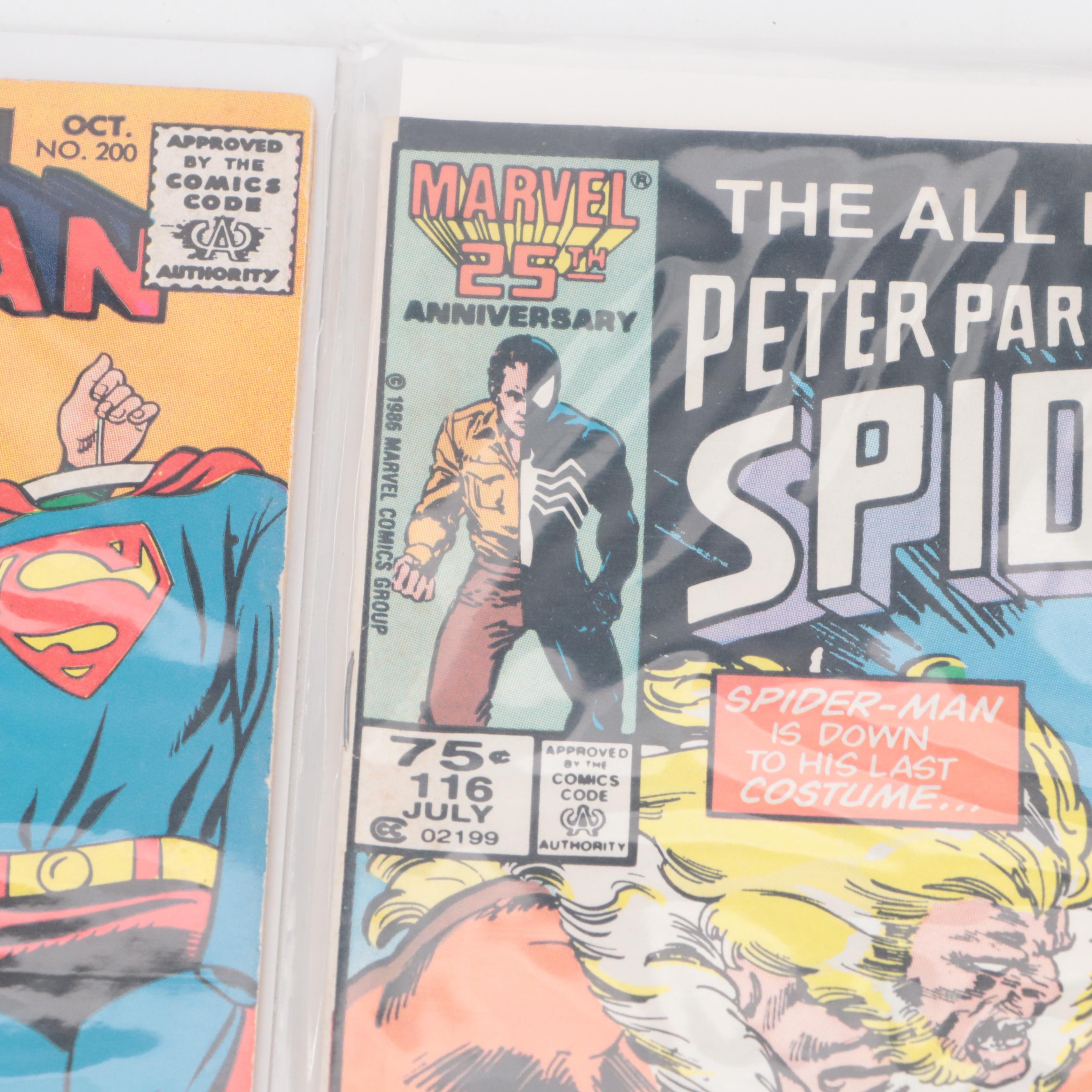 Silver-Bronze Age Comic Books Featuring "Superman", "The Avengers", and More