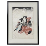 Woodblock After Utagawa Toyokuni of Kabuki Actor, Late 19th Century