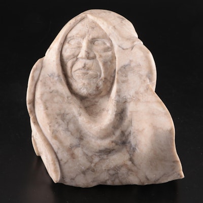 Native American Style Shaman Form Stone Carving