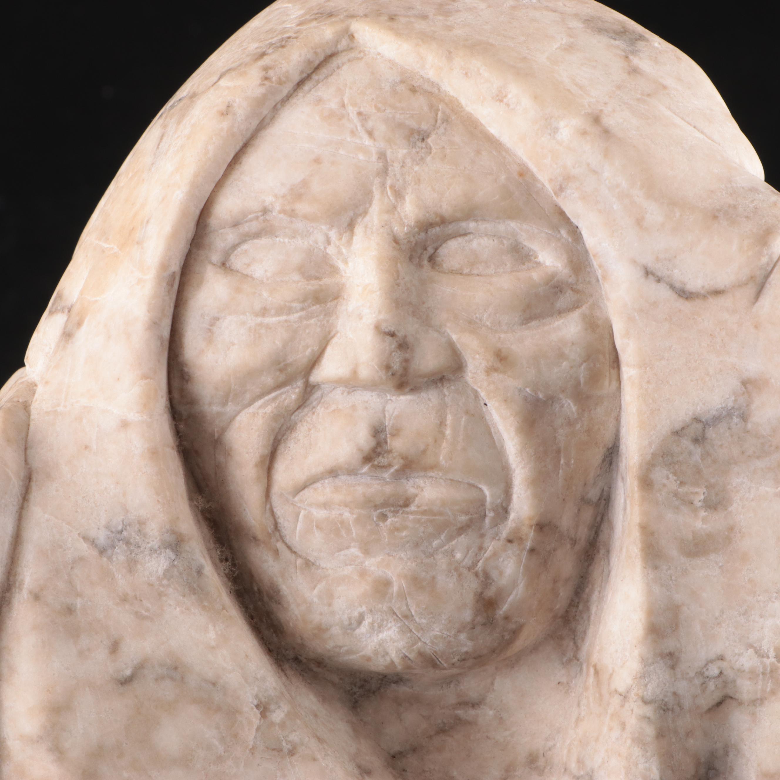 Native American Style Shaman Form Stone Carving