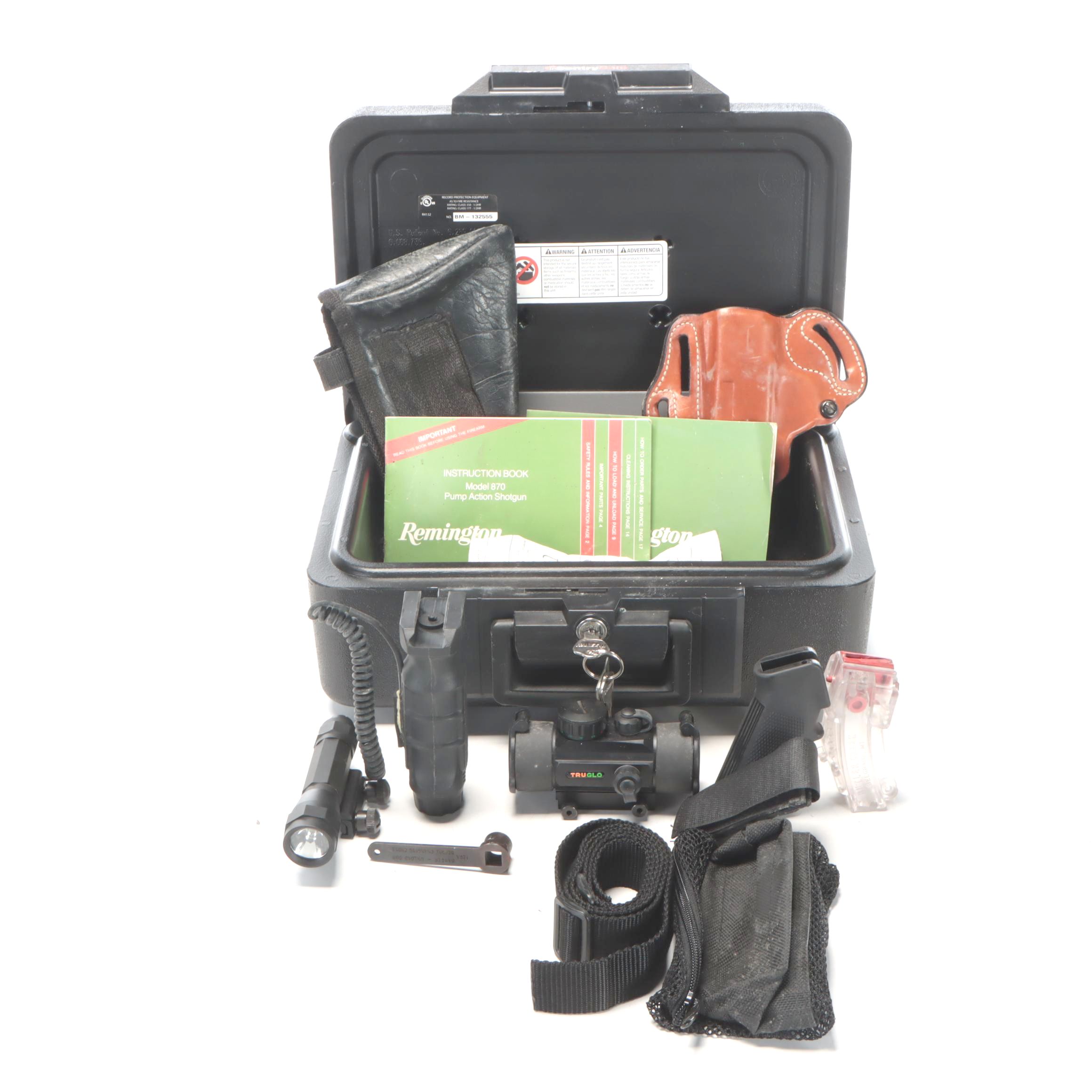 Sentry Safe with Firearms Accessories, Scope Mount Light, Truglo Red Dot, More