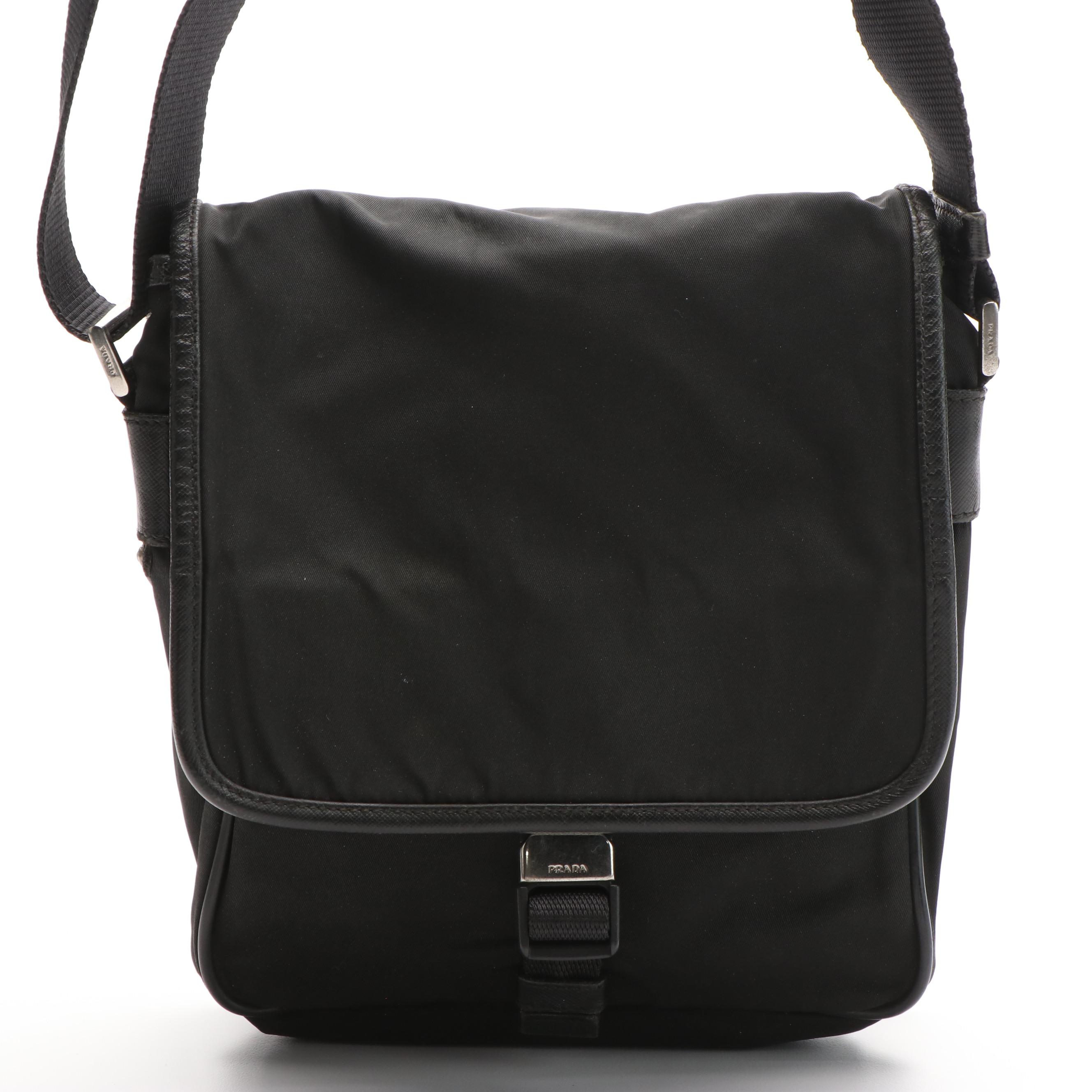 Prada Black Tessuto Nylon Crossbody Bag