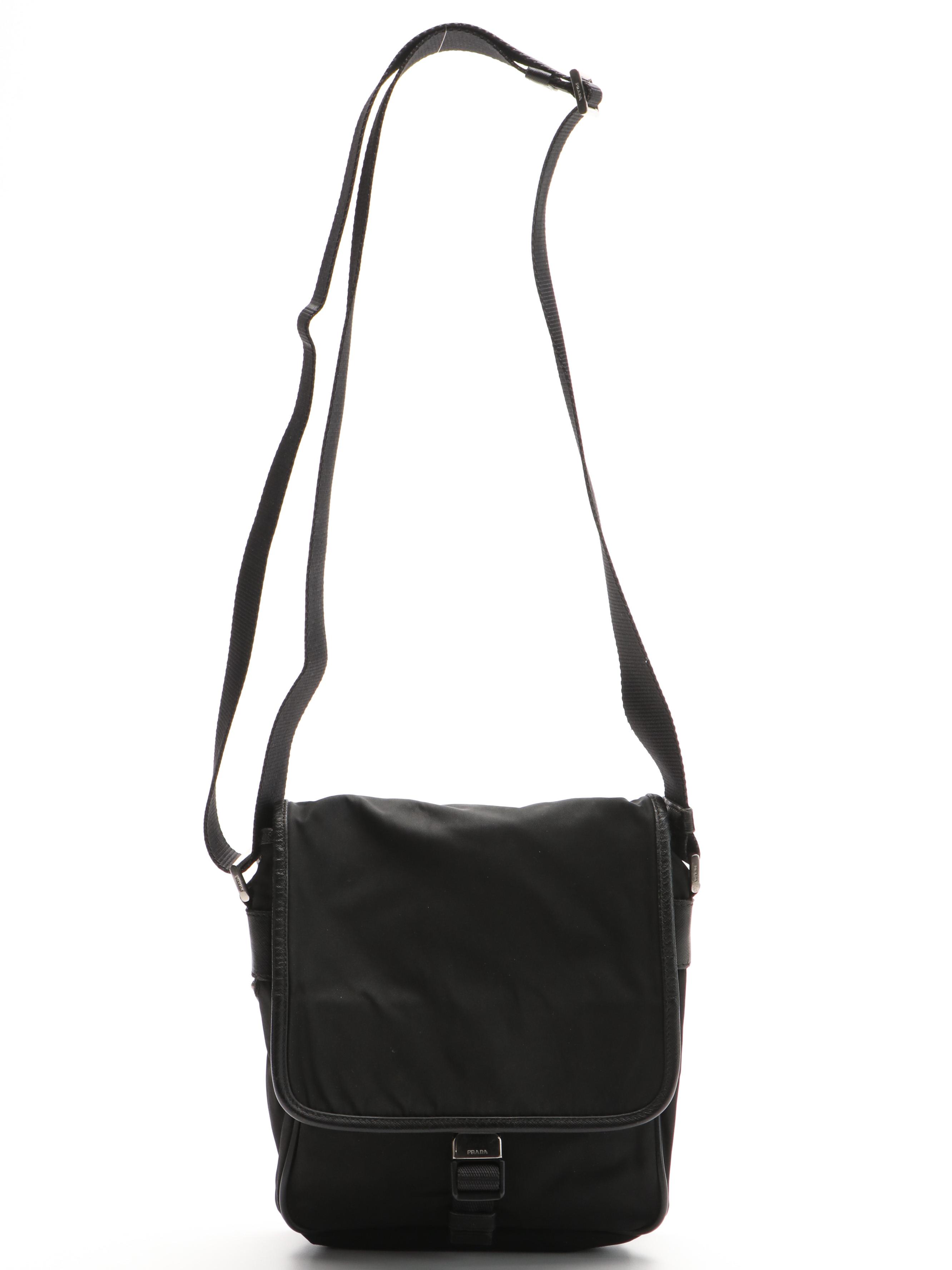 Prada Black Tessuto Nylon Crossbody Bag