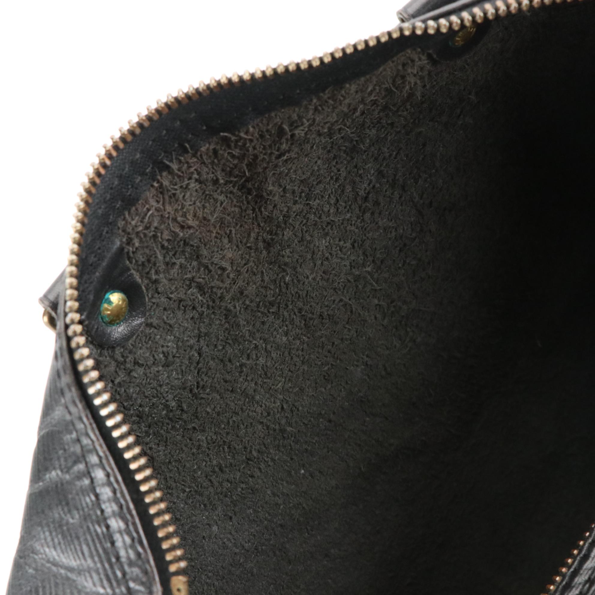 Louis Vuitton Speedy 30 in Black Epi and Smooth Leather