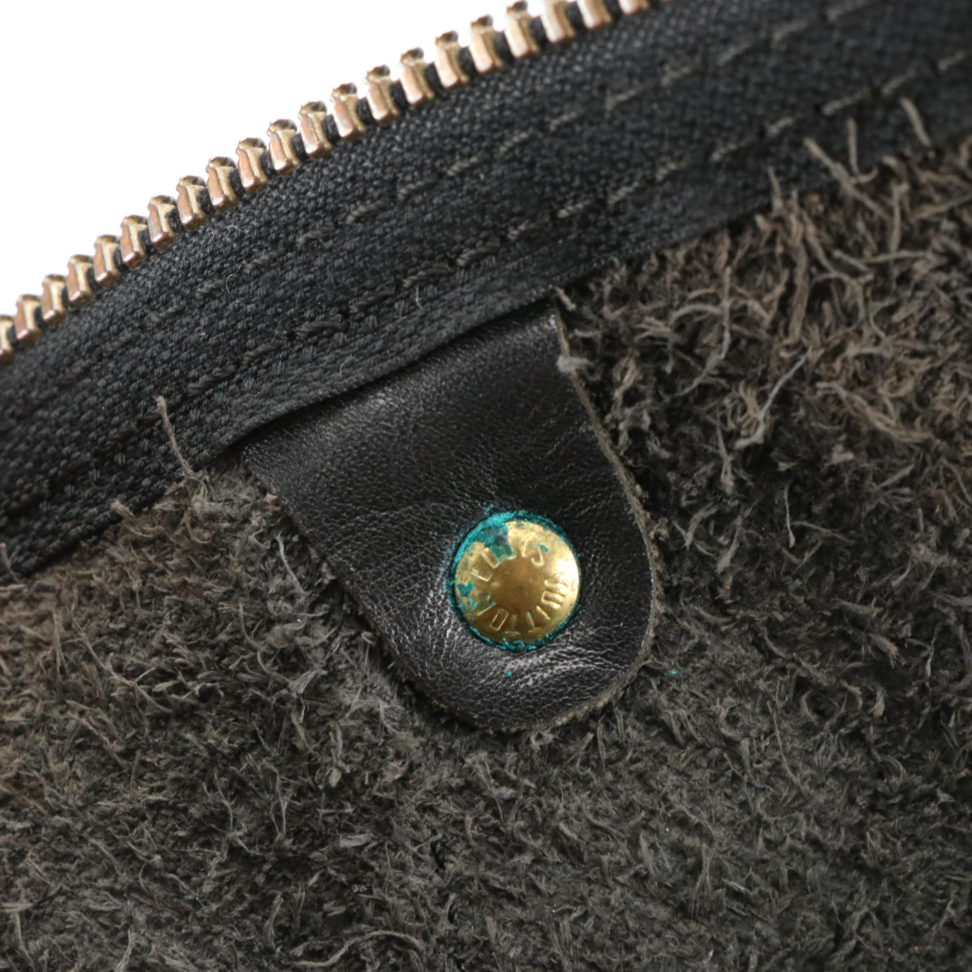 Louis Vuitton Speedy 30 in Black Epi and Smooth Leather